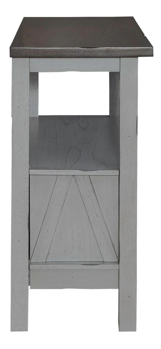 Newport Wood Server w/Wine Storage & 2 Doors