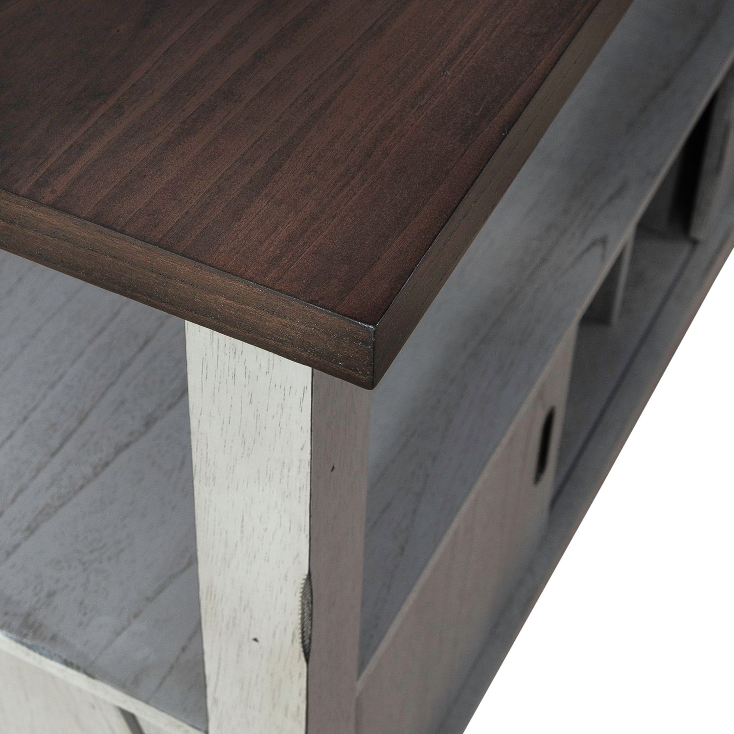 Newport Wood Server w/Wine Storage & 2 Doors