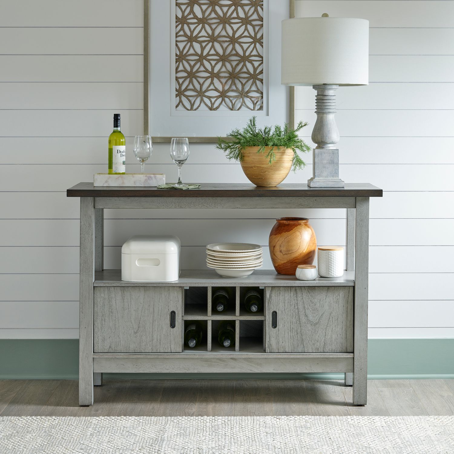 Newport Extendable Trestle Dining Set | Gray Wood 8-Seater
