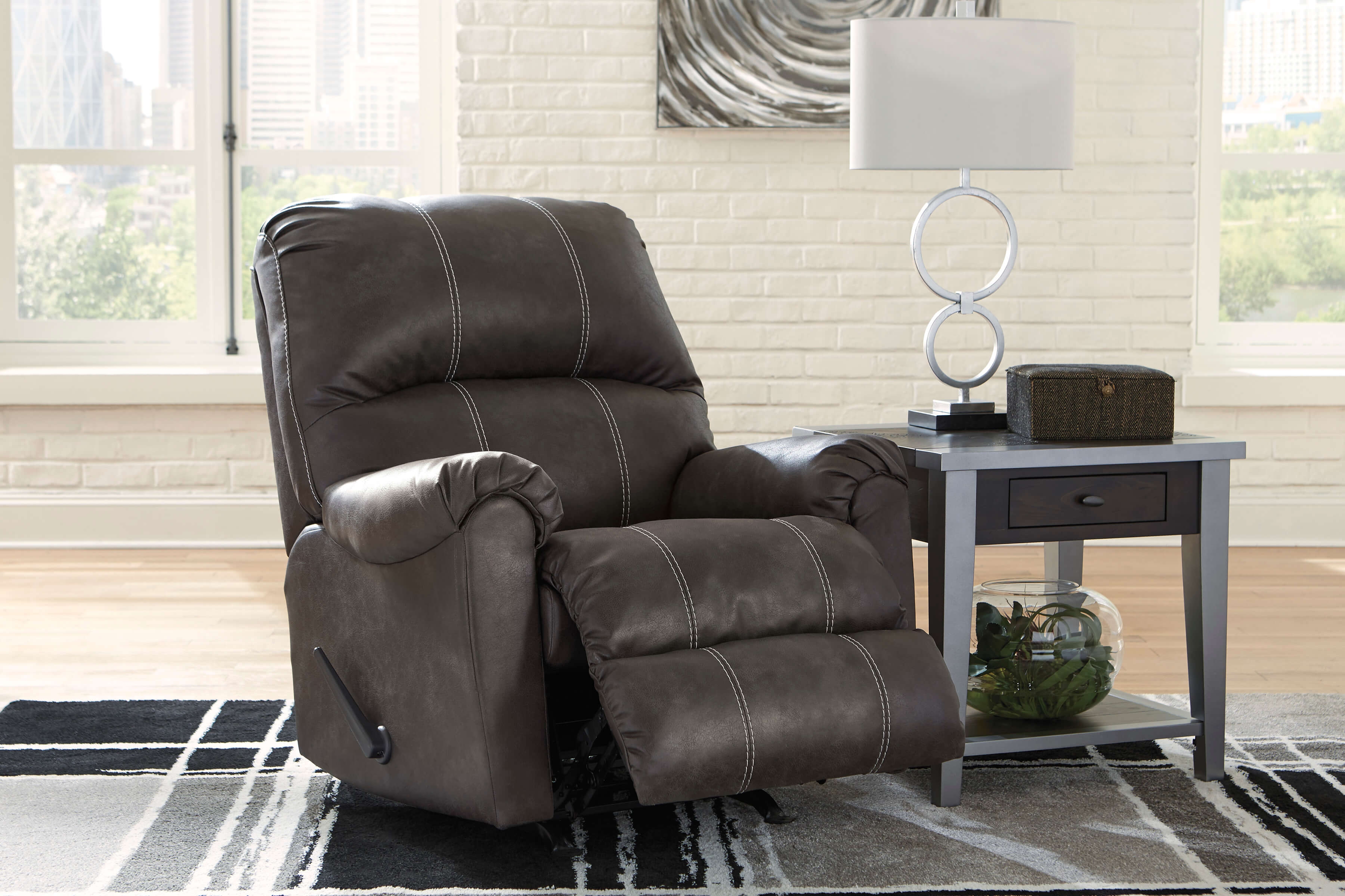 Ashley Furniture Kincord Recliner Chair in Midnight