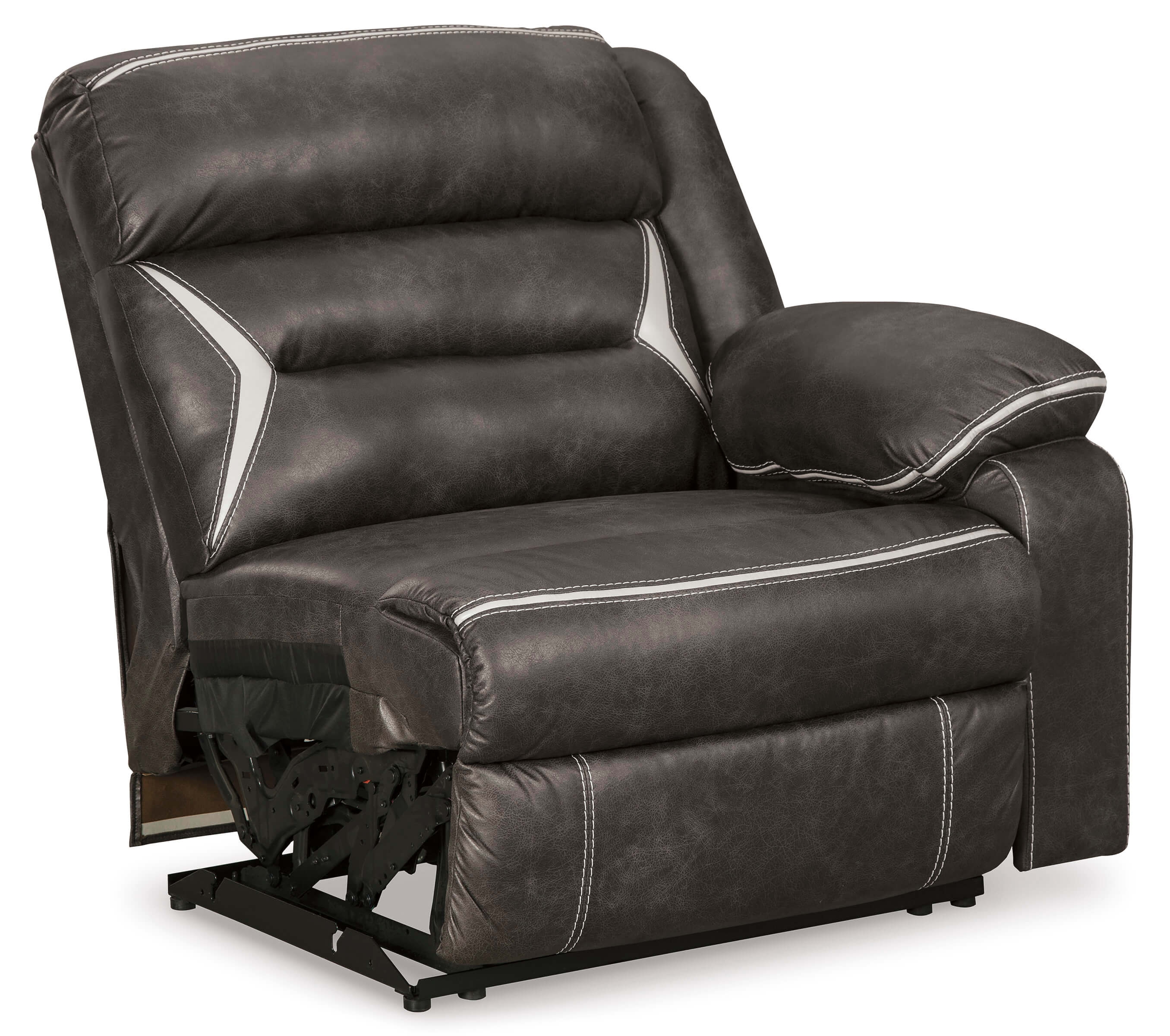 Kincord 4-Piece Polyester Power Reclining Sectional Sofa, Left Arm Facing