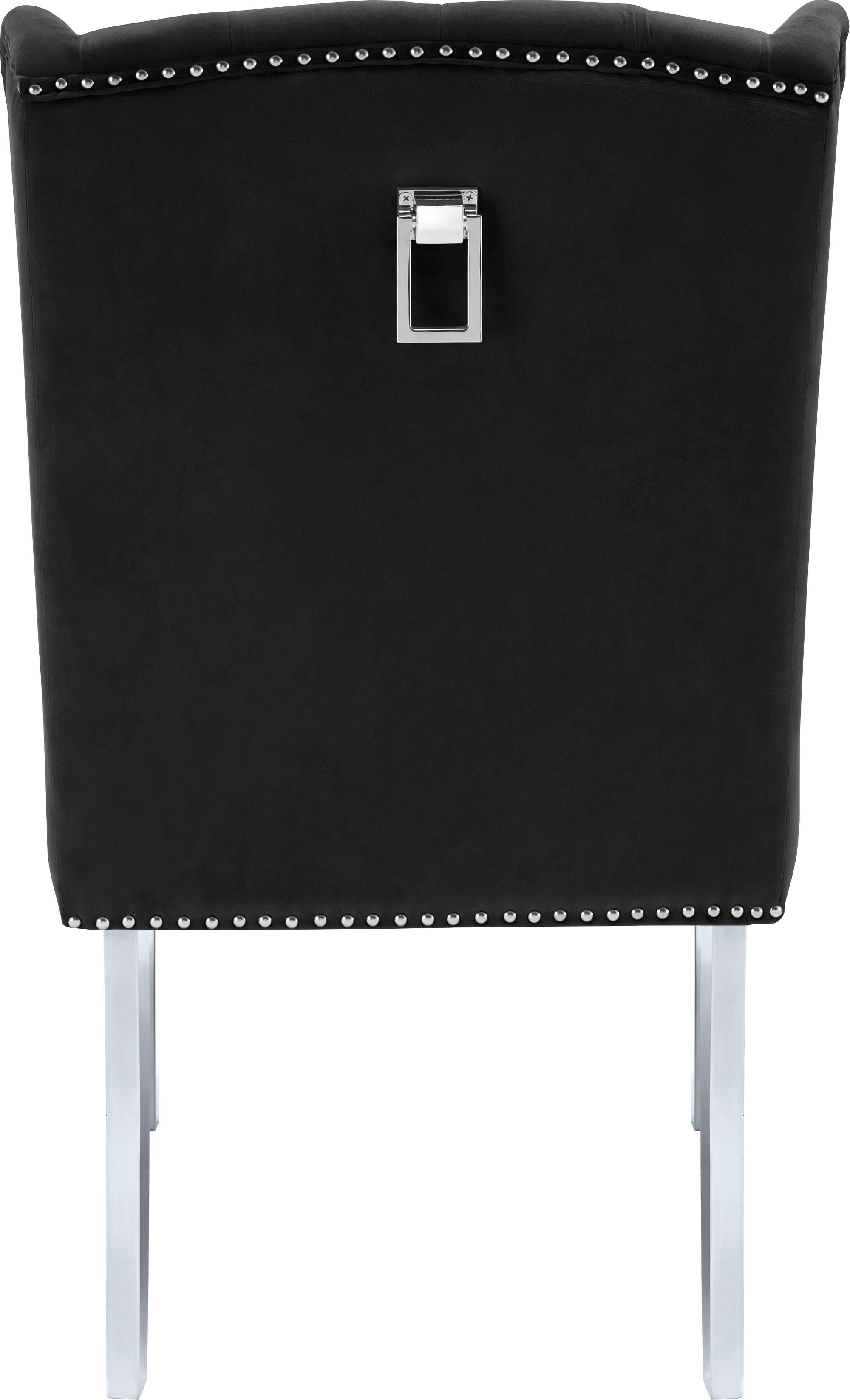 Suri Velvet Dining Chair with Chrome Stainless Steel Legs