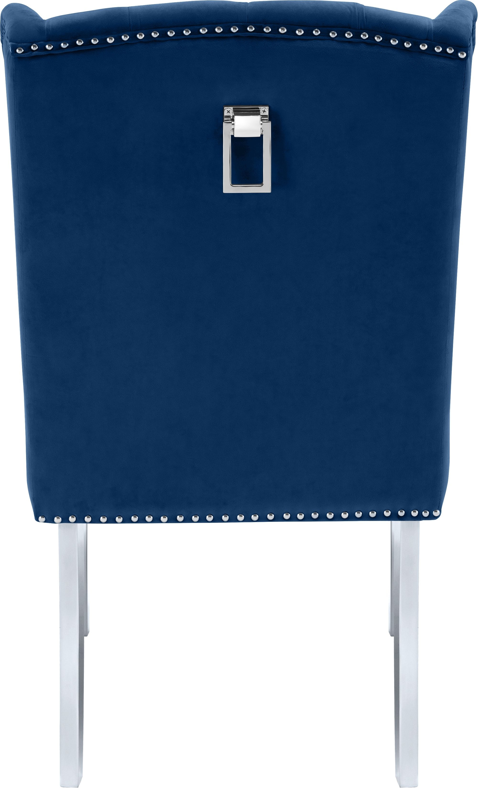 Suri Velvet Dining Chair with Chrome Stainless Steel Legs