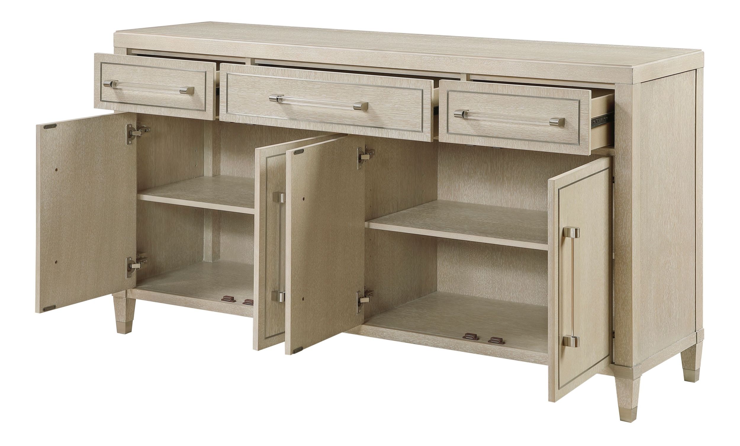 Genoa Wood Server with 4 Doors & 3 Drawers