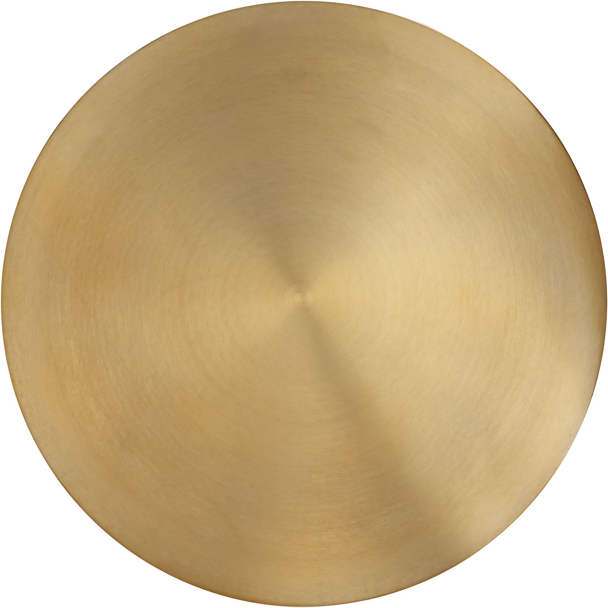 Raven 36" Round Metal Coffee Table with Matte Black Base