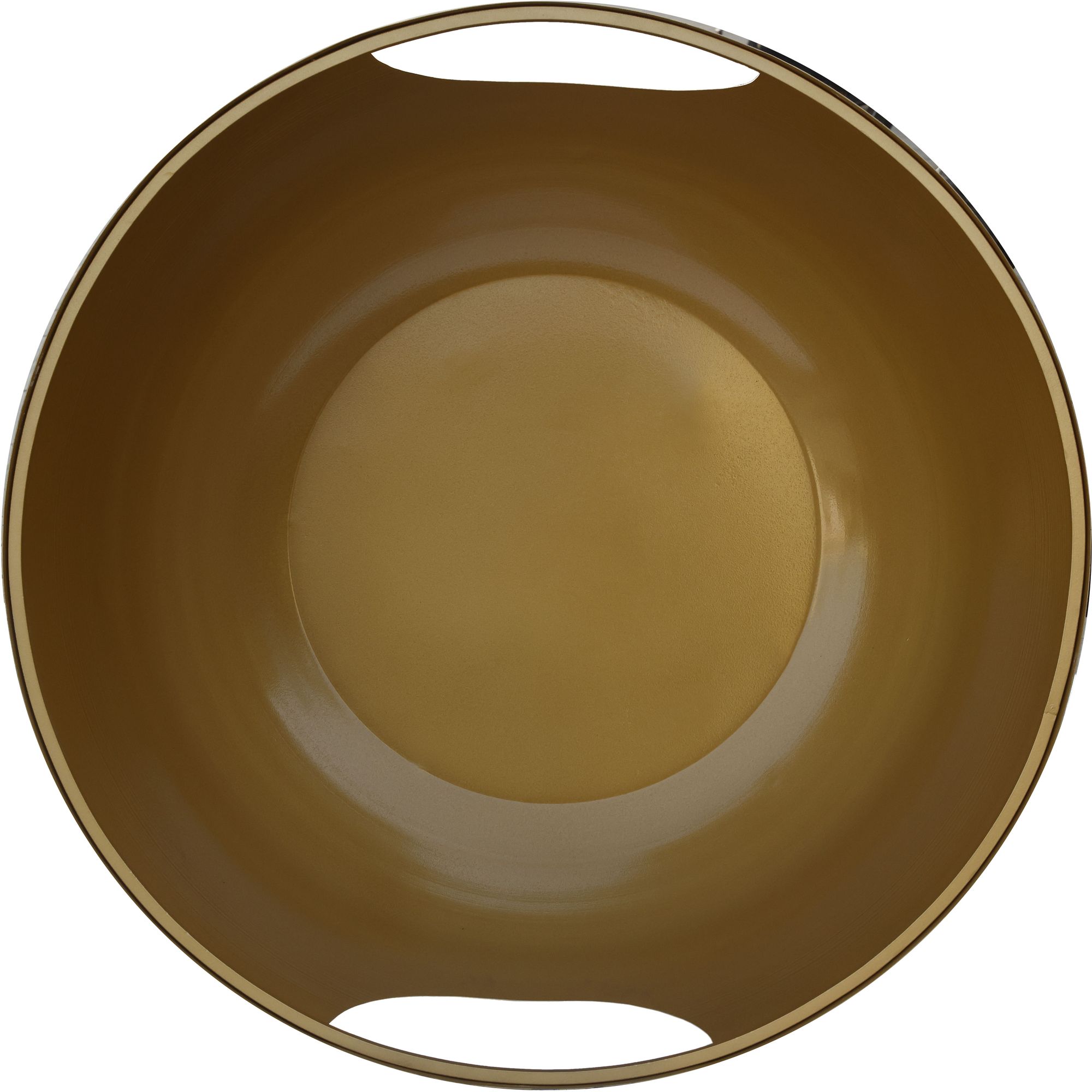 Doma 20" Round Glass Coffee Table with Metal Base