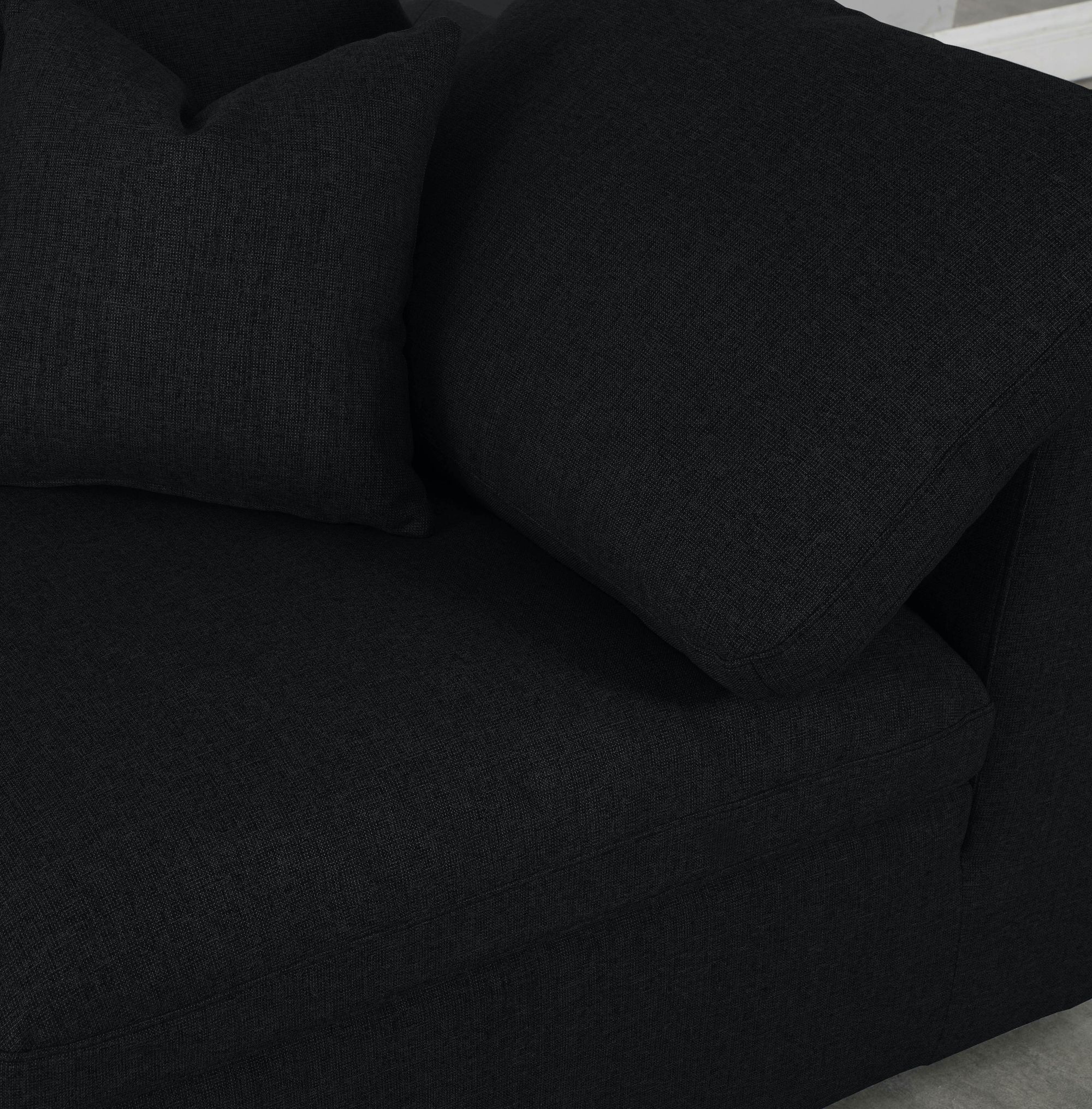 Serene Linen Fabric Deluxe Comfort Corner Chair