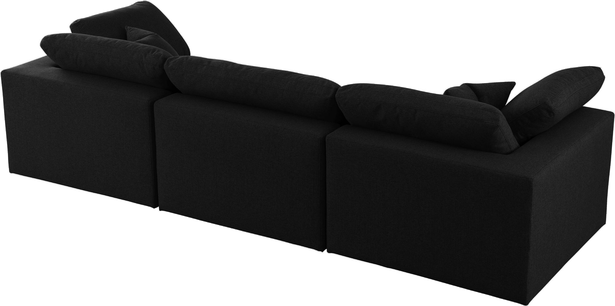 Serene 119" Linen Fabric Deluxe Comfort Modular Sofa
