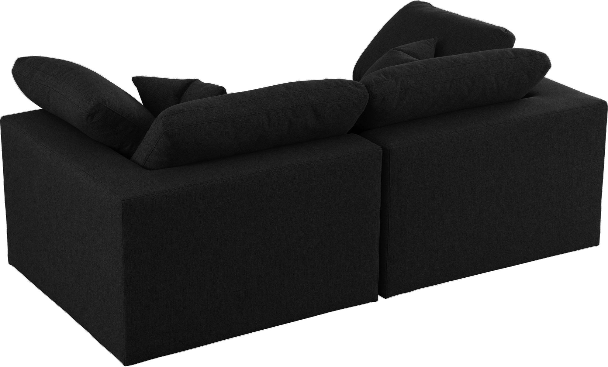 Serene 80" Linen Fabric Deluxe Comfort Modular Sofa