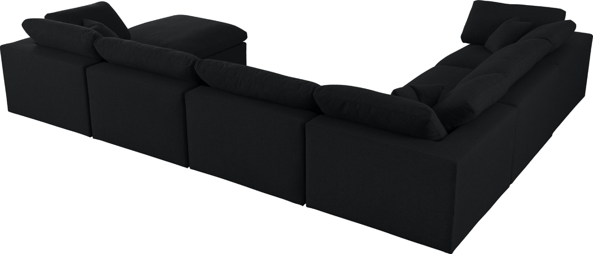 Serene 158" 7-Piece Linen Fabric Deluxe Comfort Modular Sectional