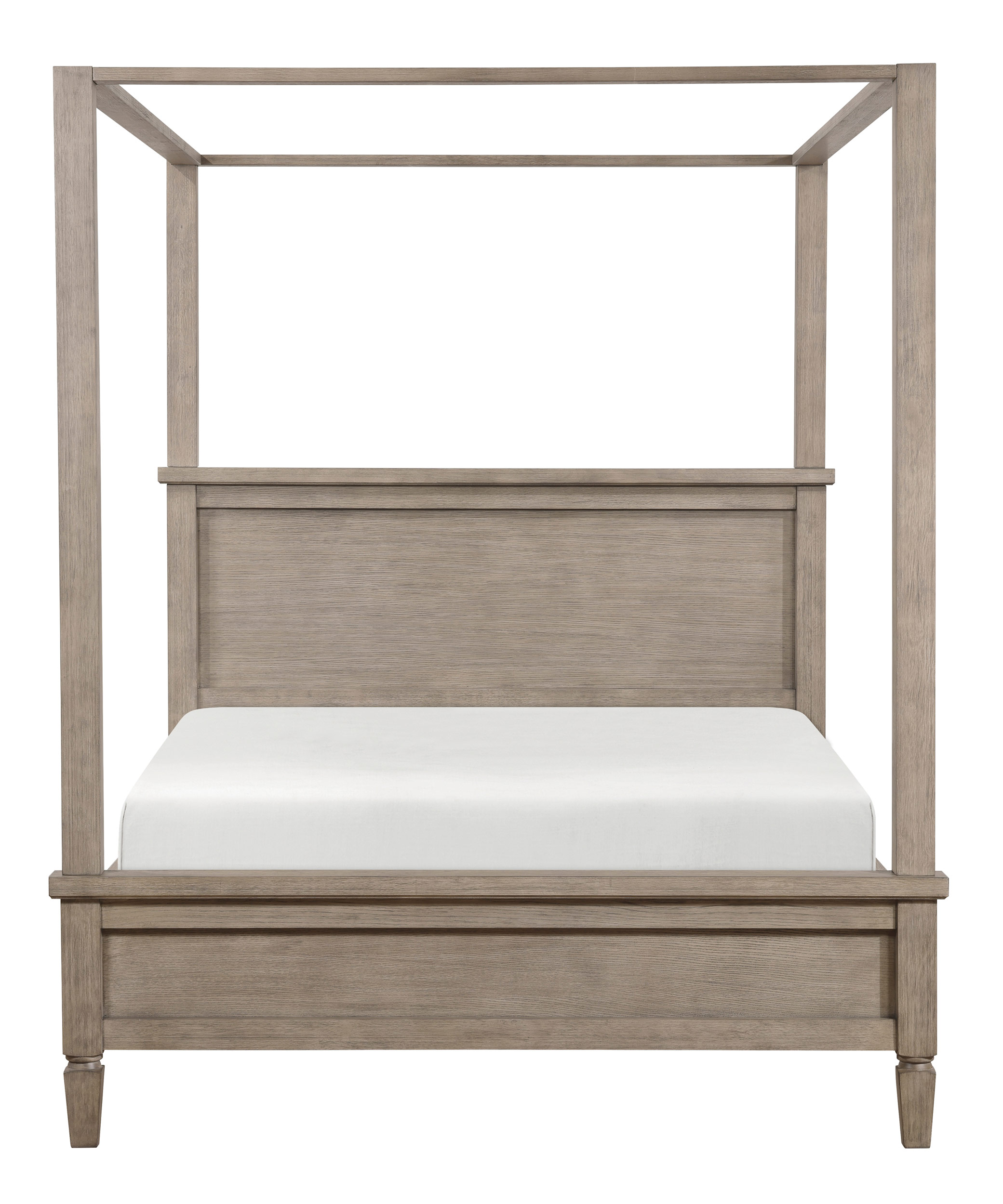 Marceline Wood Queen Canopy Platform Bed