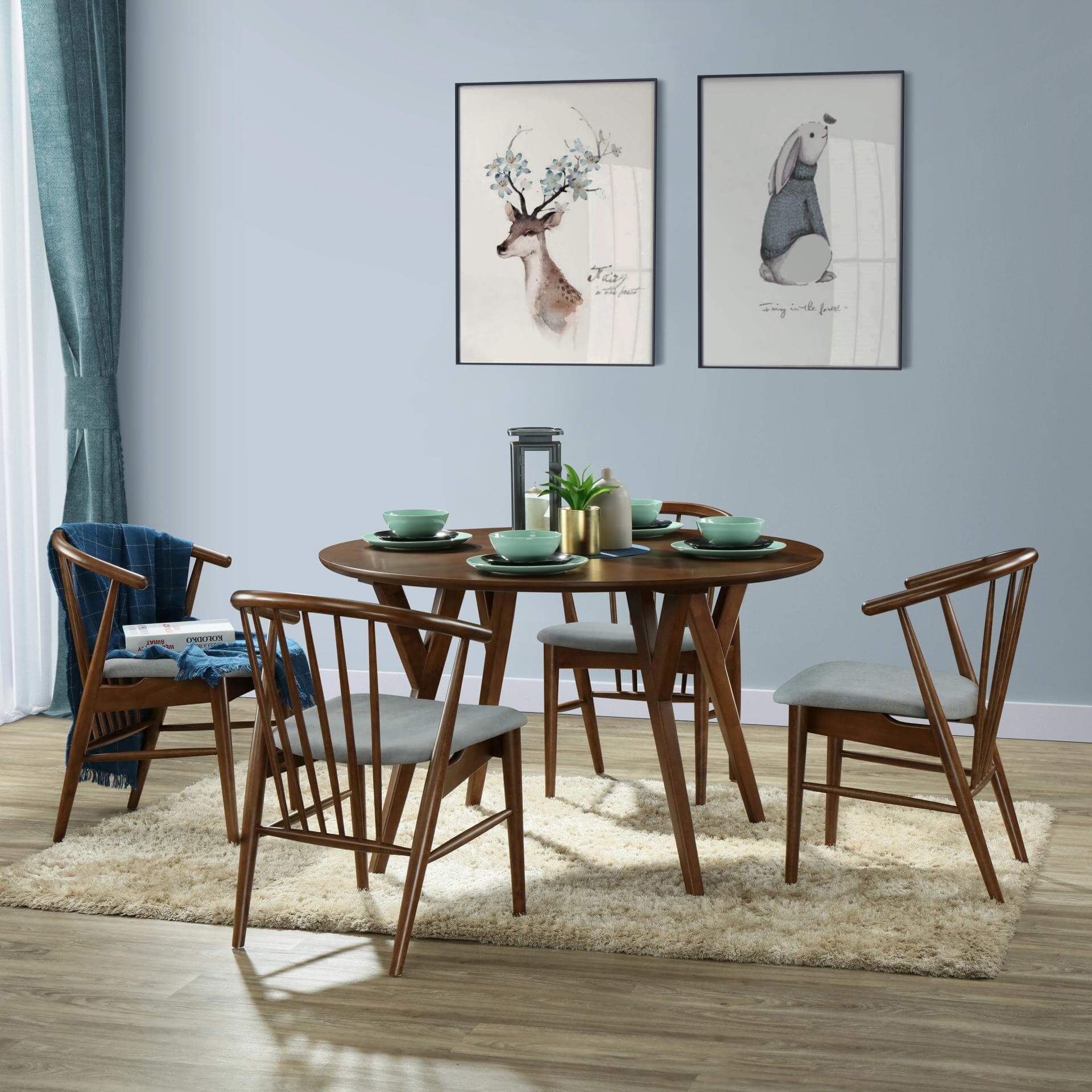 Harry KD Fabric Dining Chair