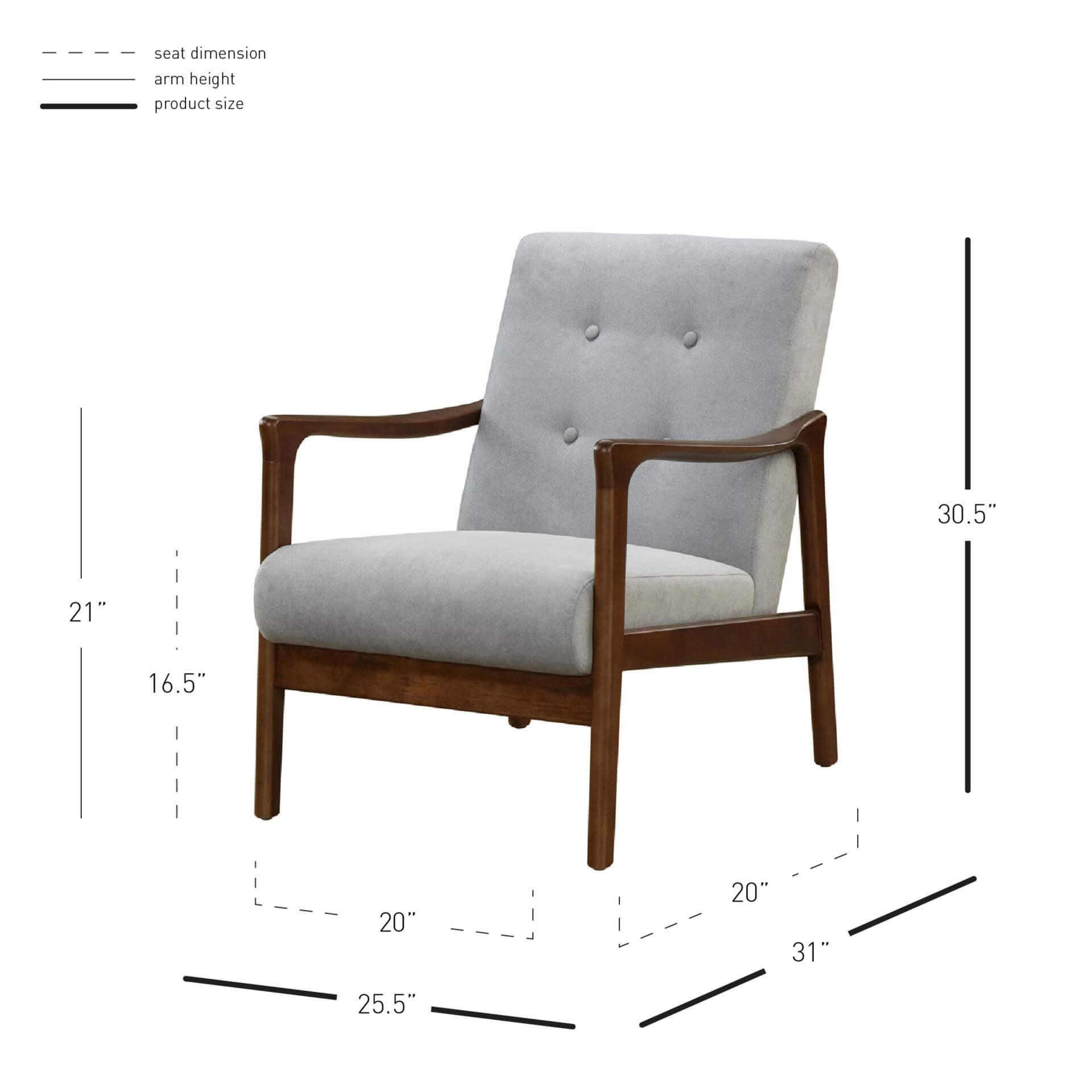 Nicholas KD Fabric Accent Chair