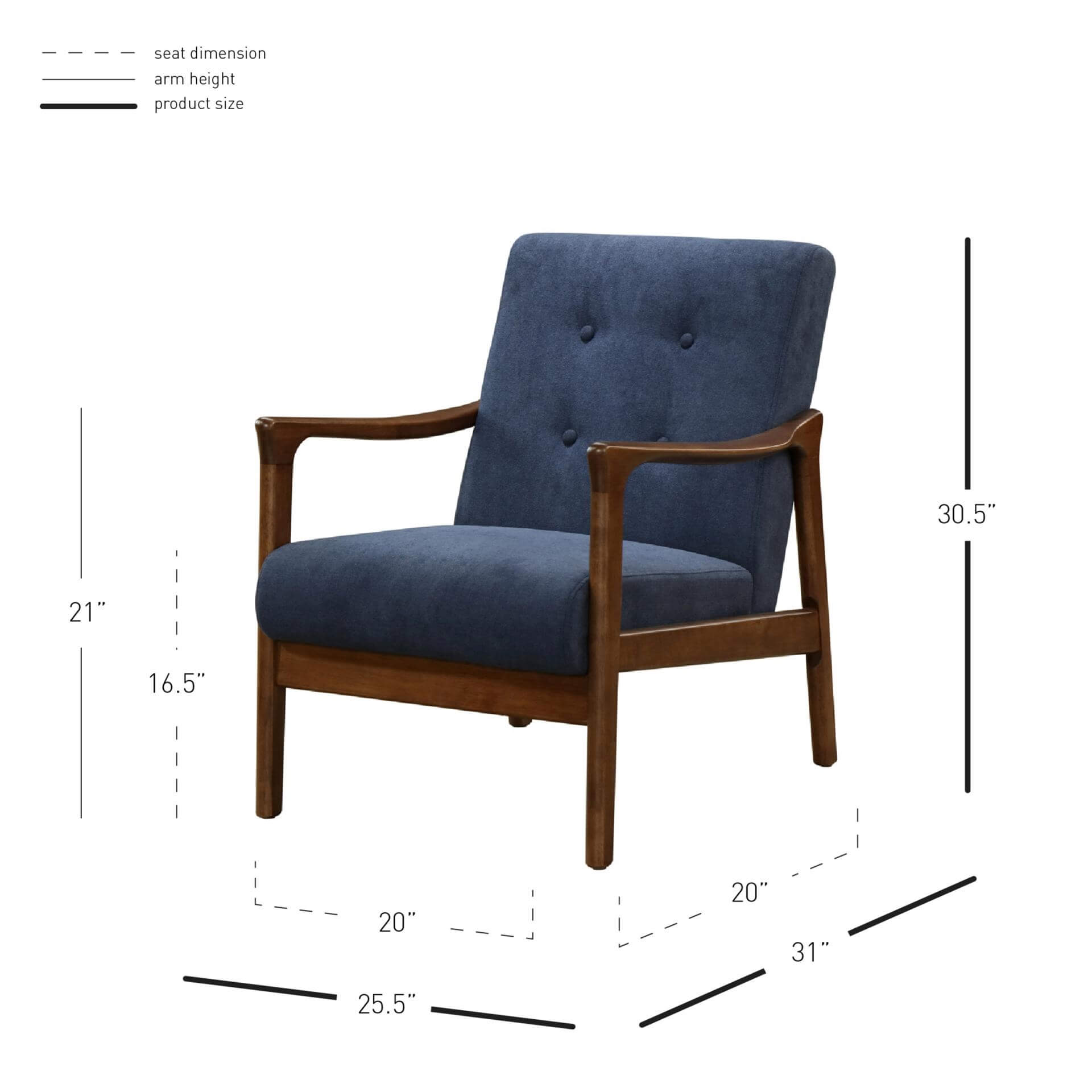 Nicholas KD Fabric Accent Chair