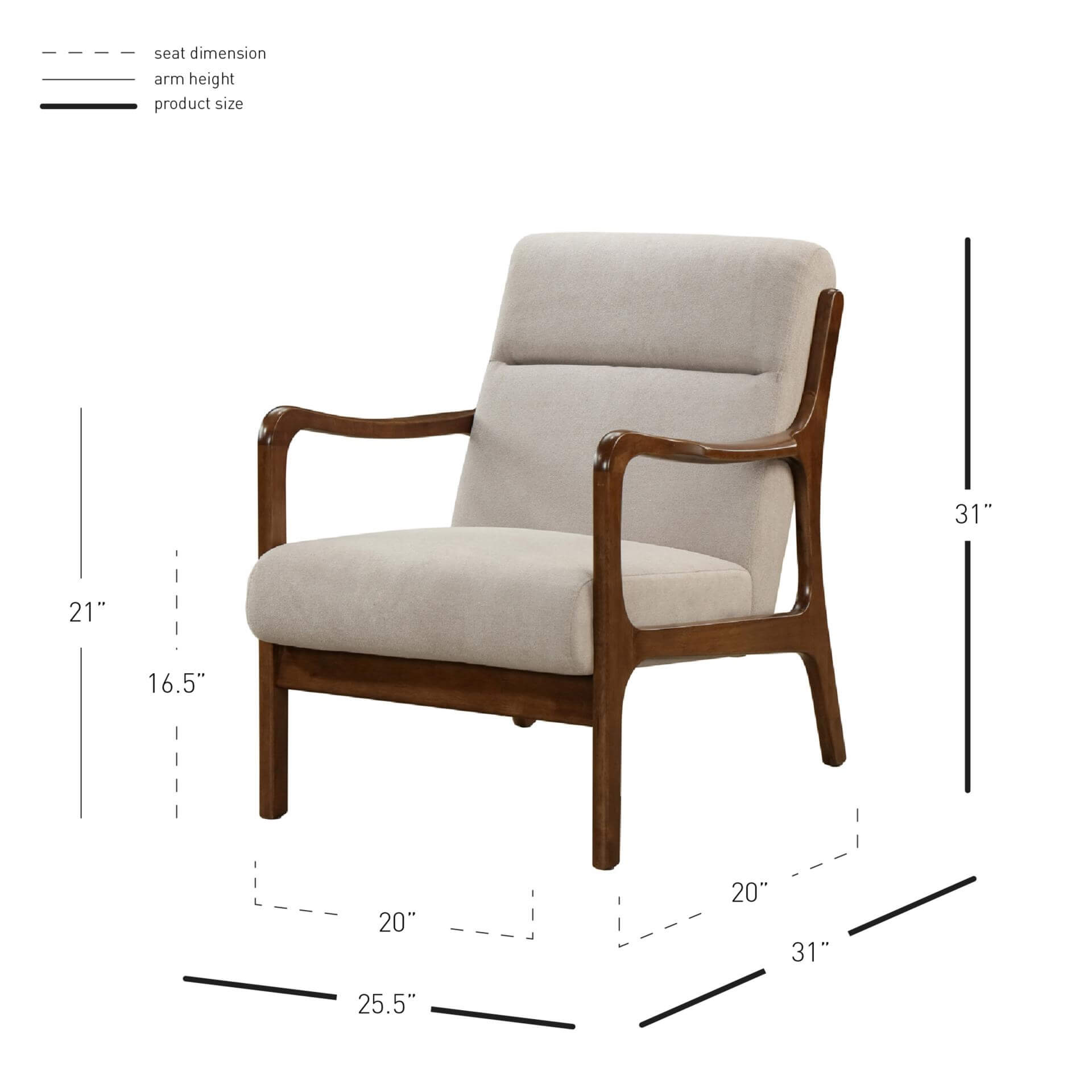 Anton KD Fabric Accent Chair
