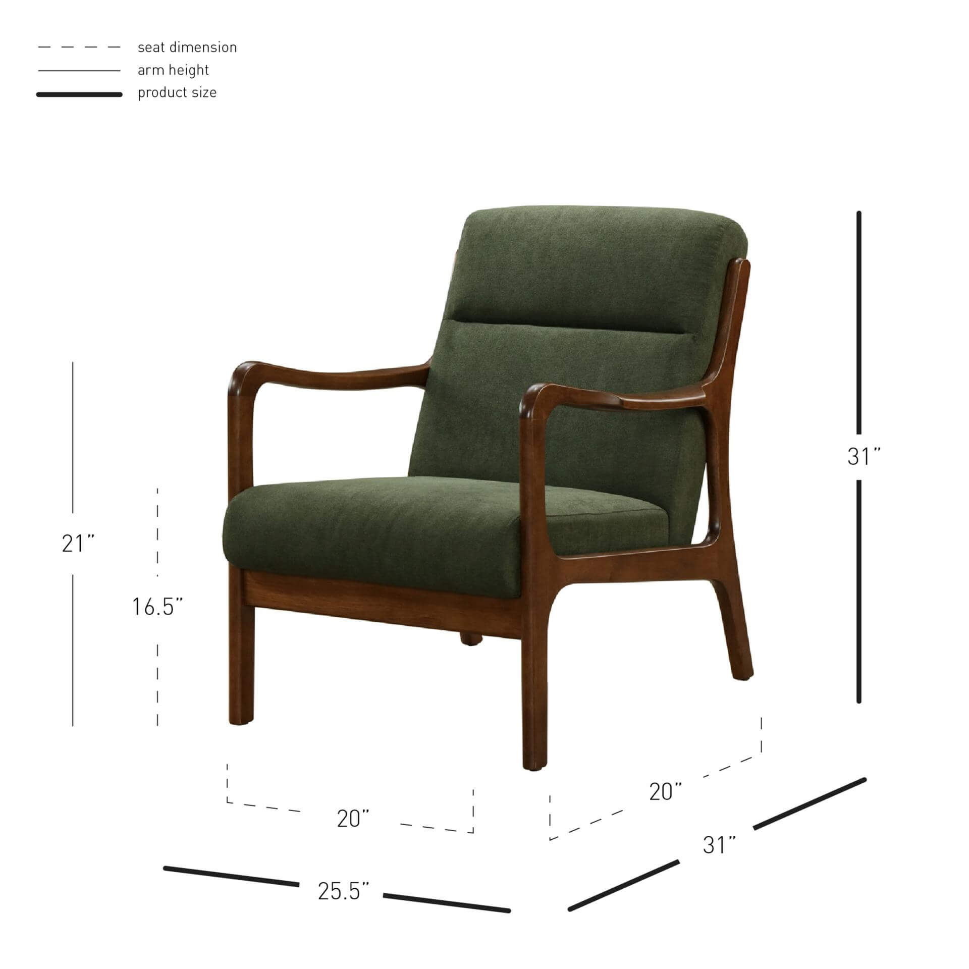 Anton KD Fabric Accent Chair