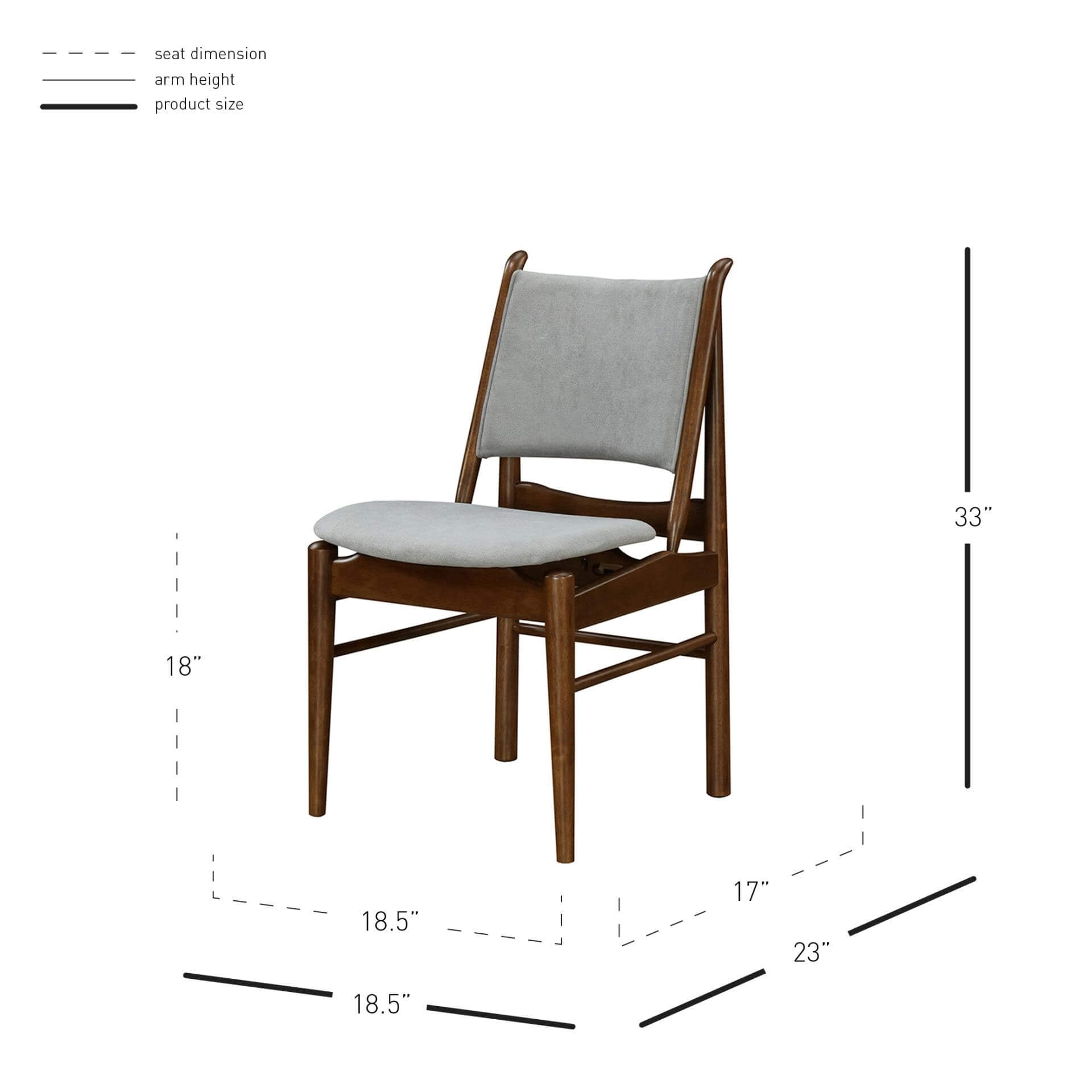 Wembley KD Wood Dining Chair