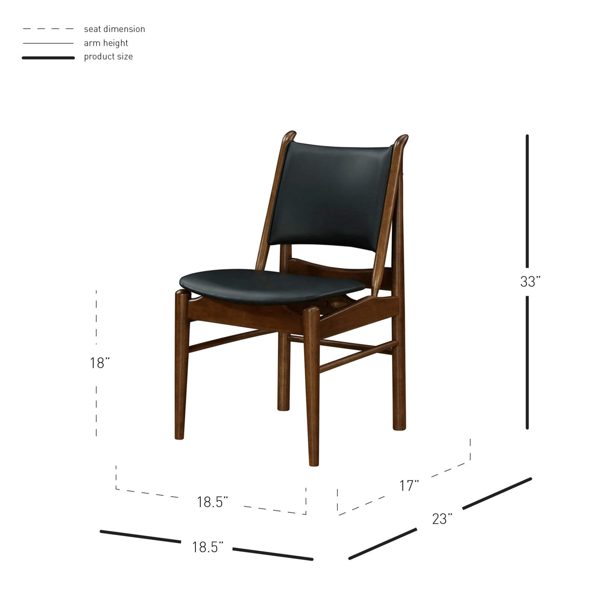Wembley KD Wood Dining Chair