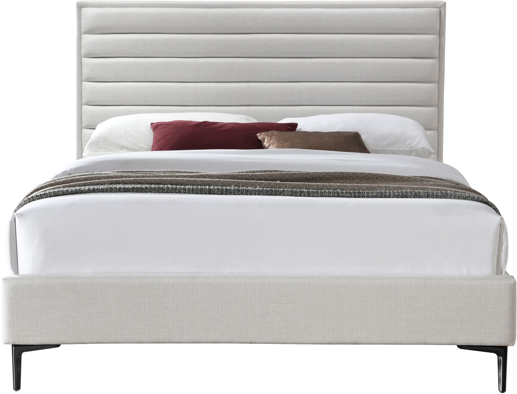 Hunter Linen Fabric King Size Bed