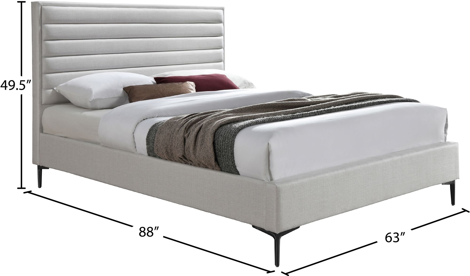 Hunter Linen Fabric Bed