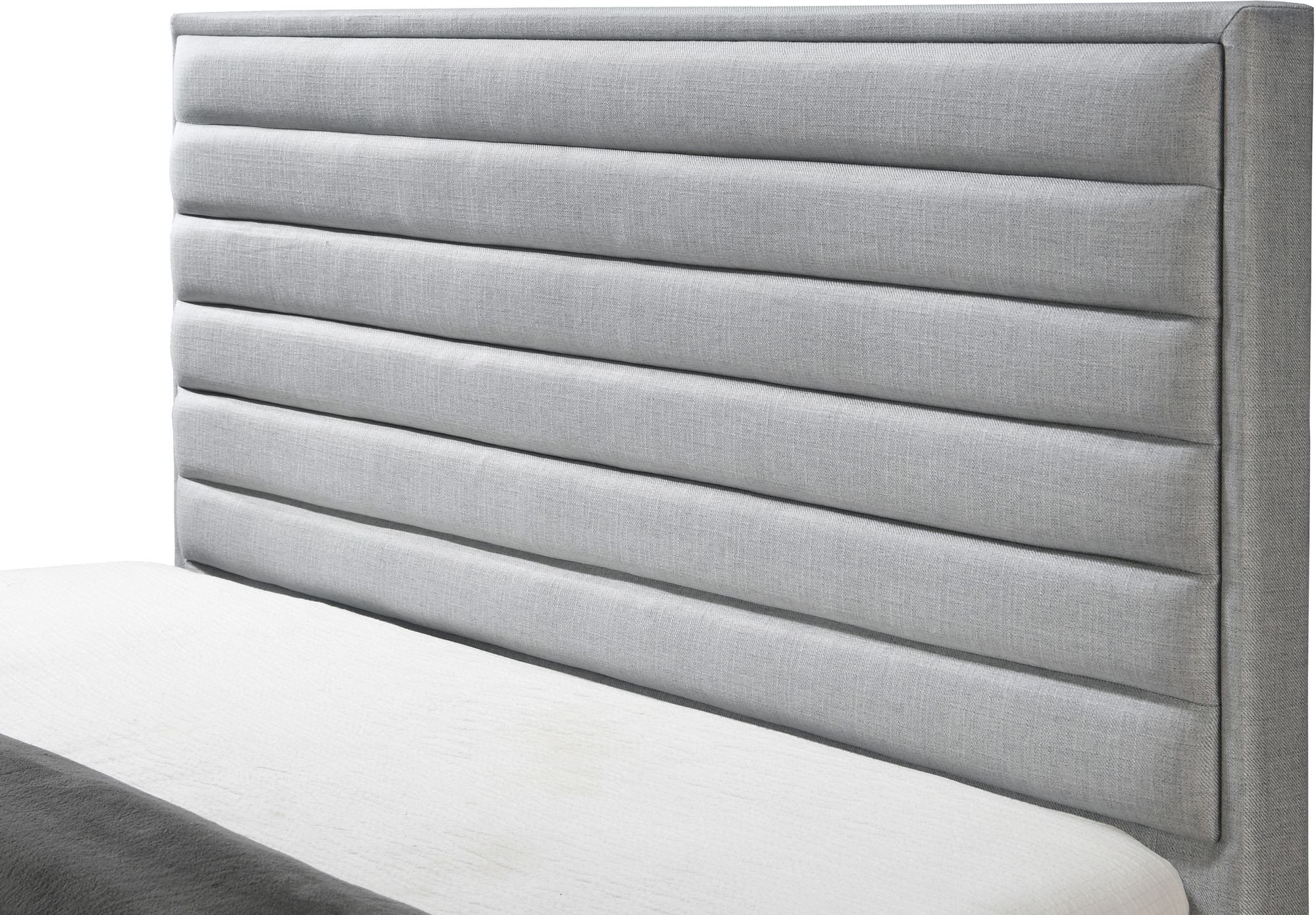 Hunter Linen Fabric Queen Size Bed