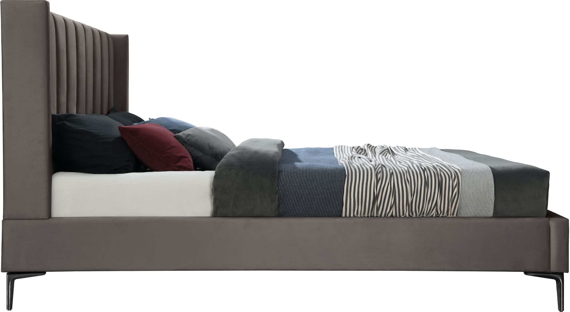 Nadia Velvet King Size Bed