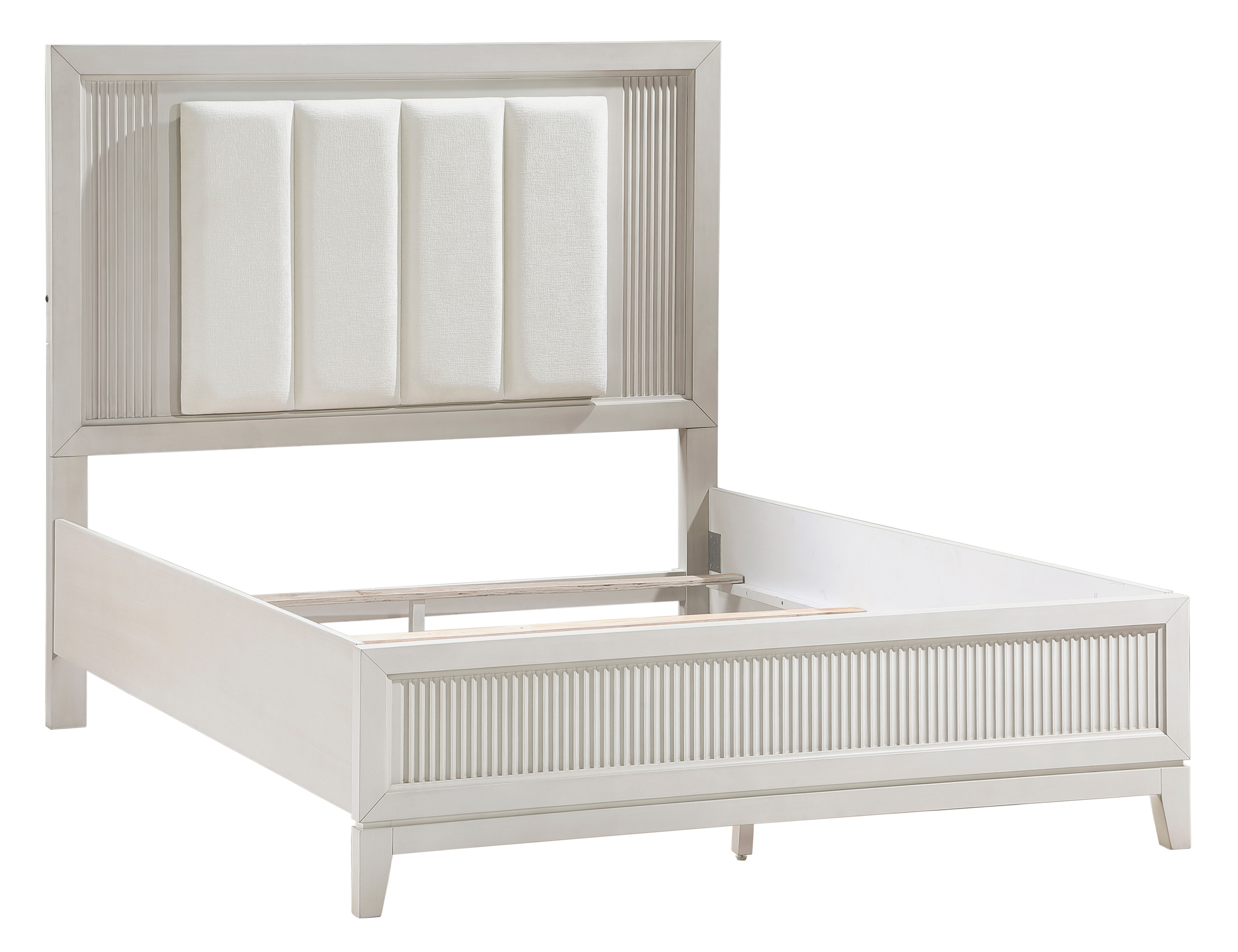 Florence Polyester/Wood Eastern King Panel Bed with LED Lighting