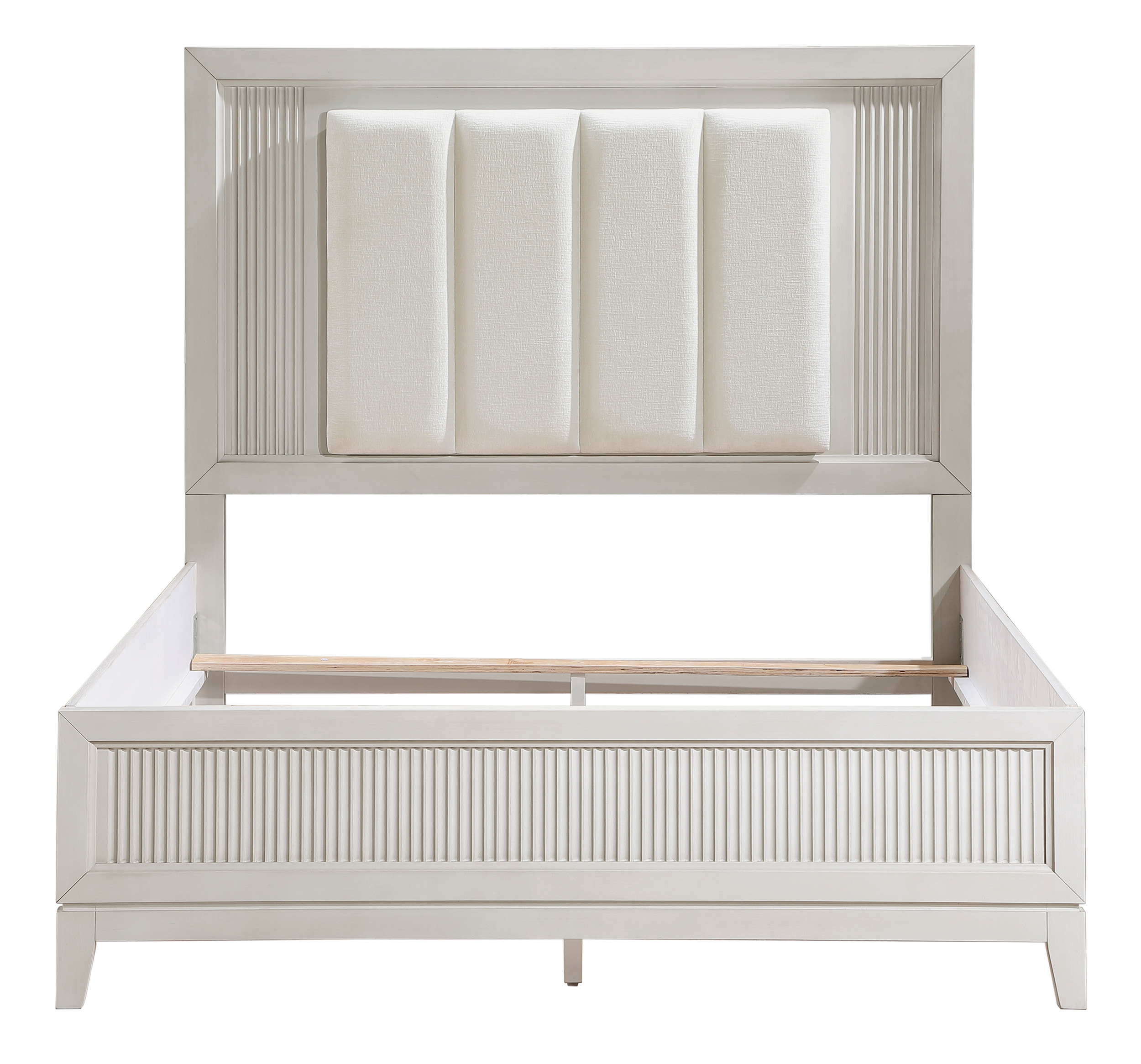Florence Polyester/Wood Queen Panel Bed with LED Lighting
