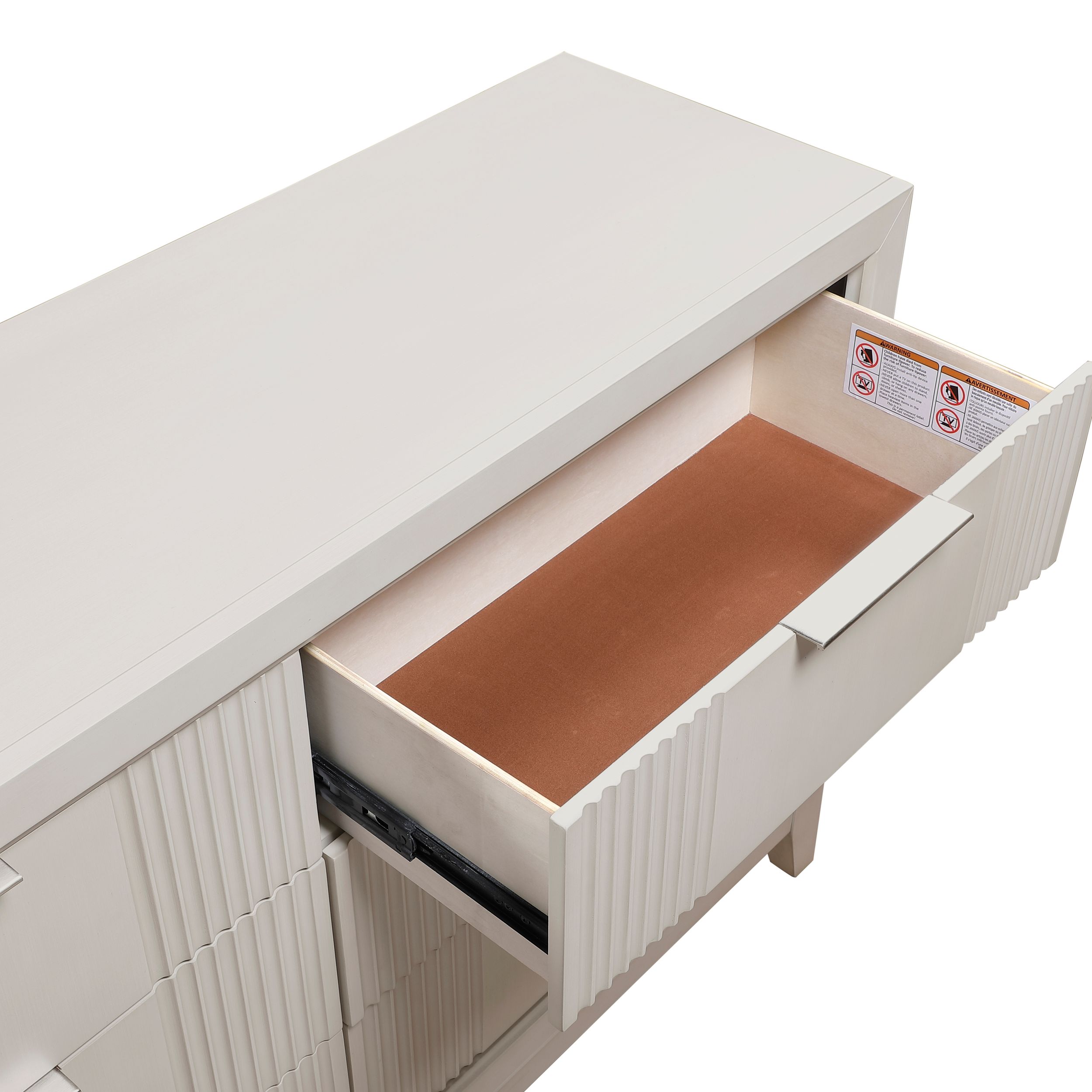 Florence Polyester/Wood Panel Bedroom Set with LED Lighting