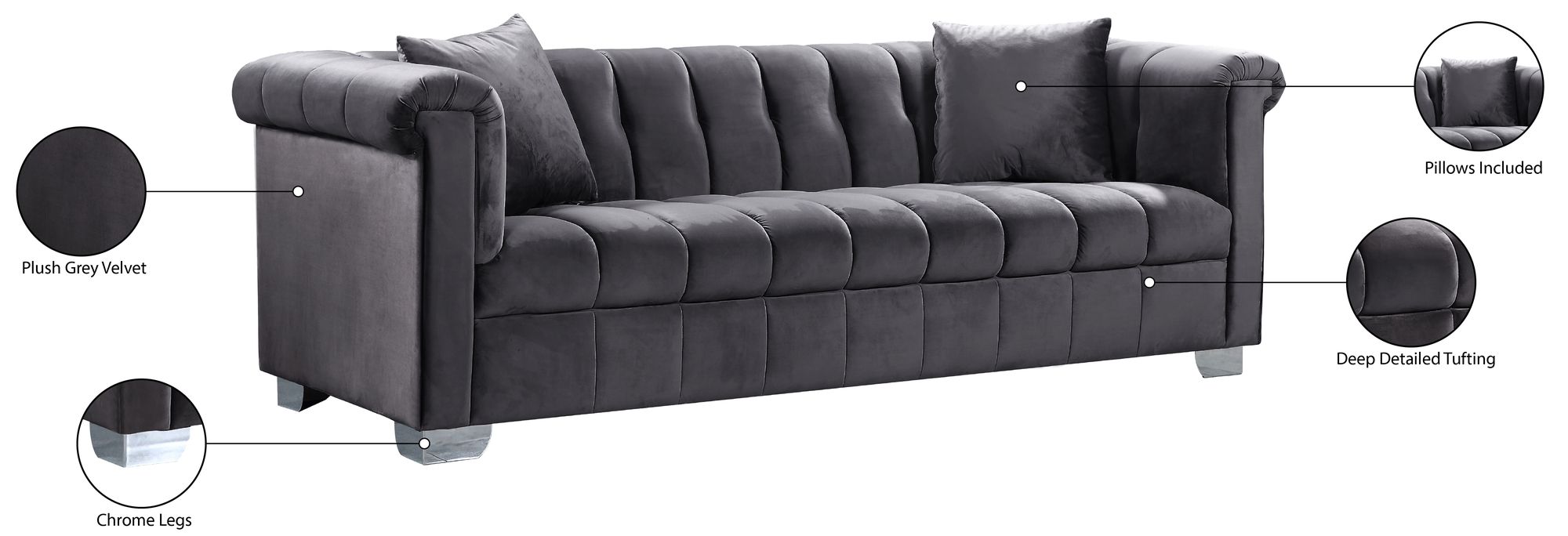Kayla Velvet Sofa