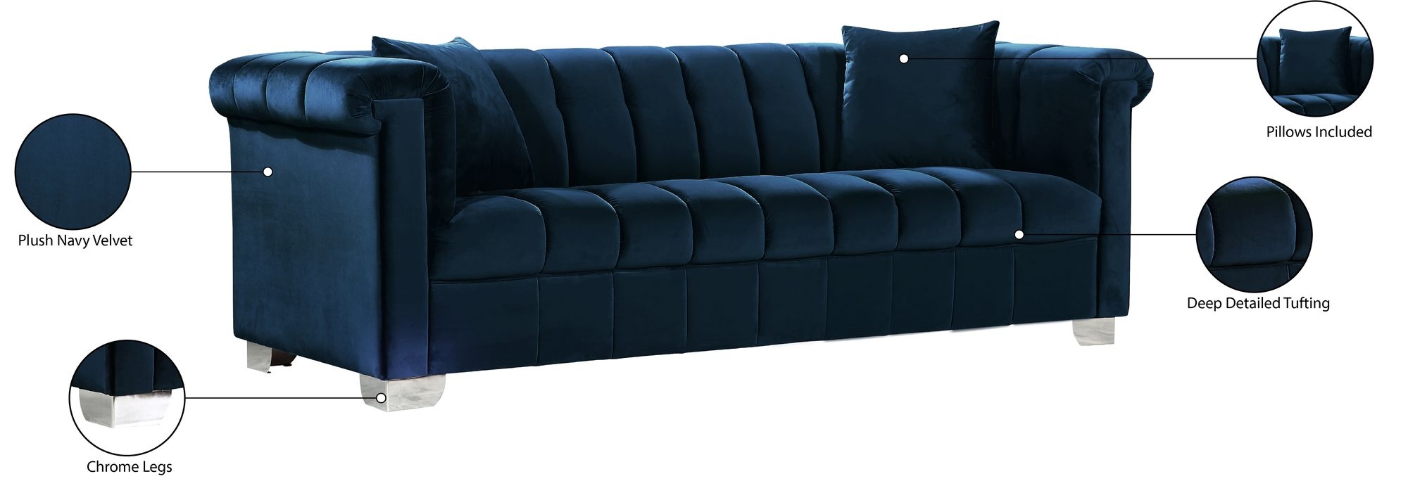 Kayla Velvet Sofa