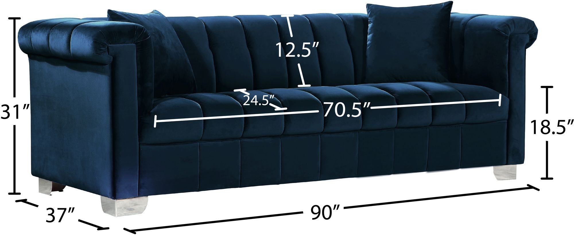 Kayla Velvet Sofa