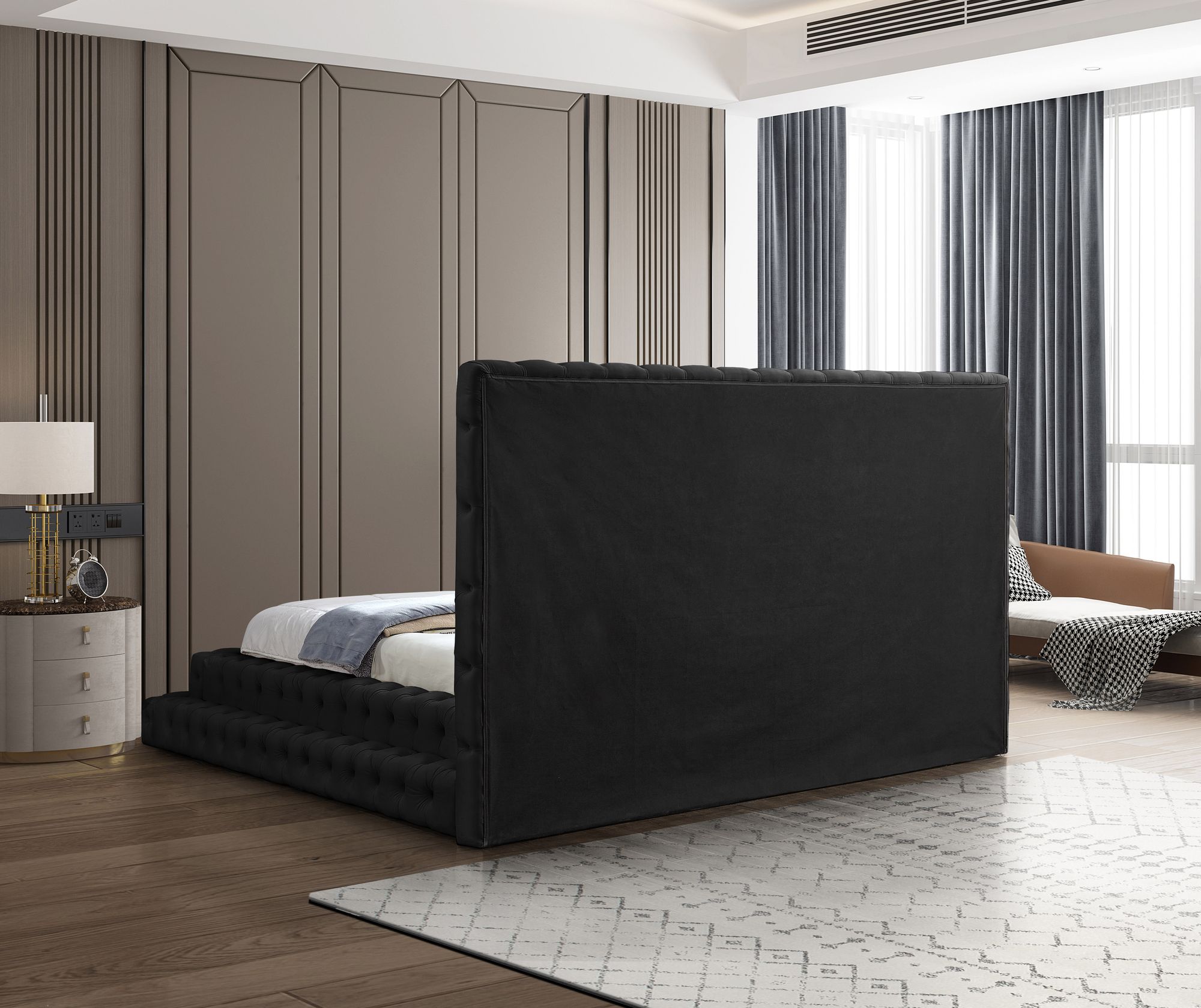 Revel Velvet King Size Bed