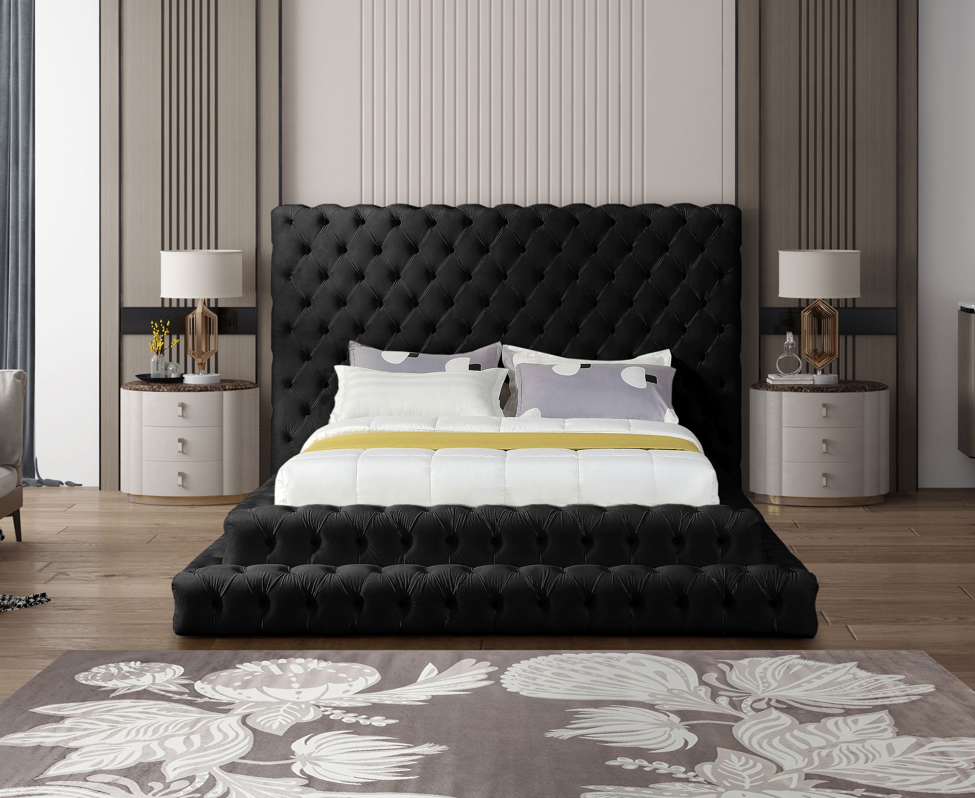 Revel Velvet Queen Size Bed