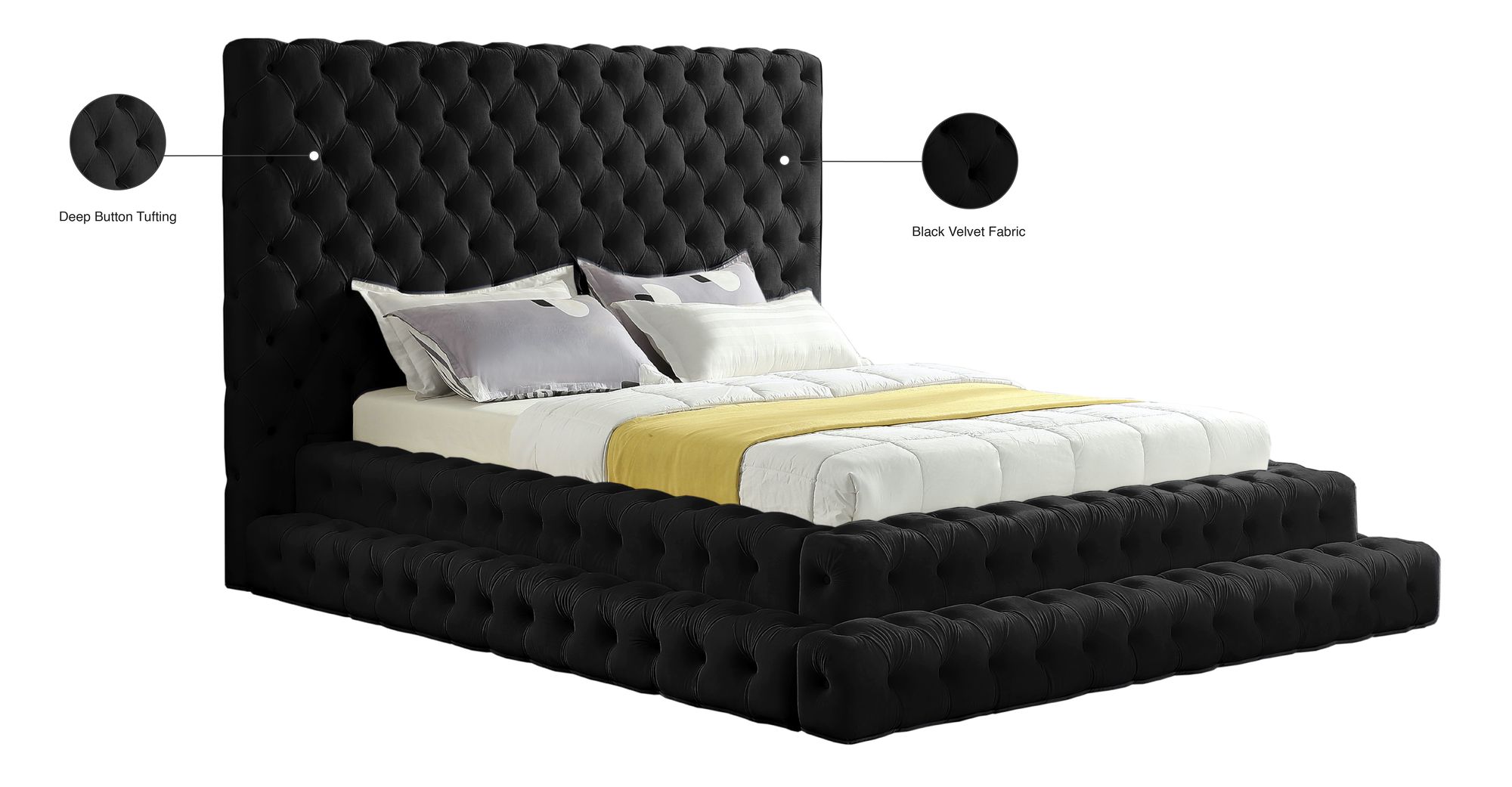 Revel Velvet Bed