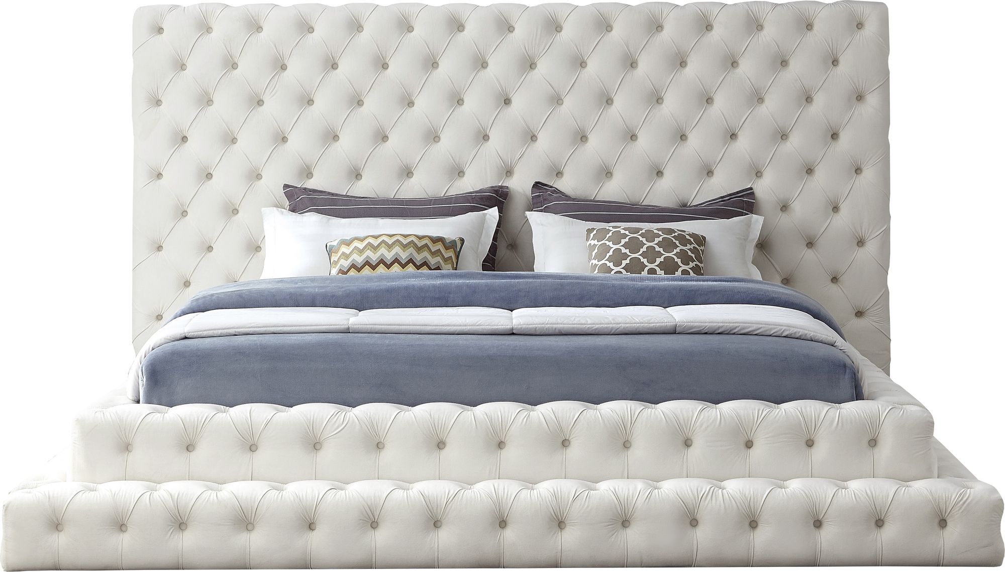 Revel Velvet King Size Bed
