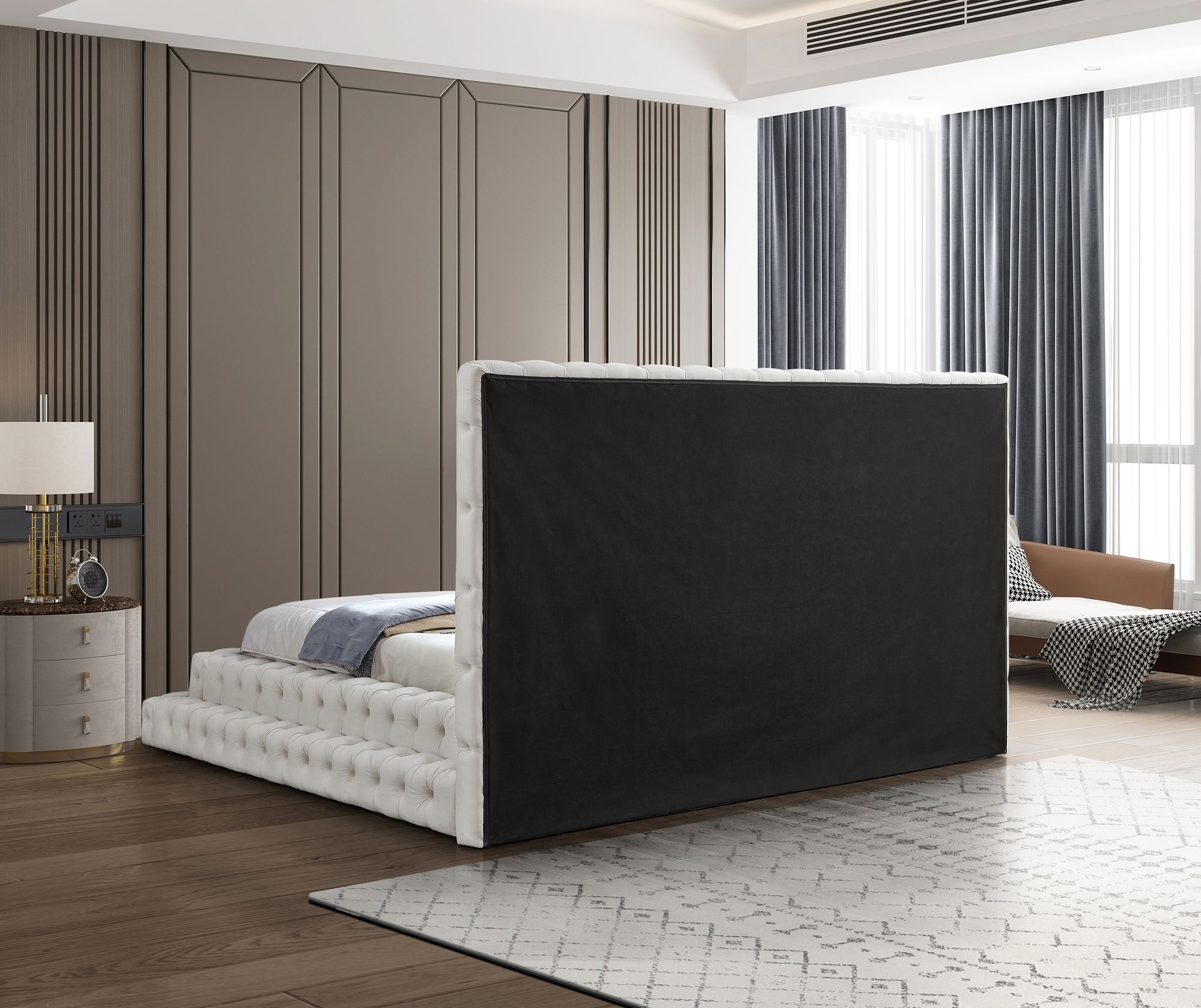 Revel Velvet King Size Bed