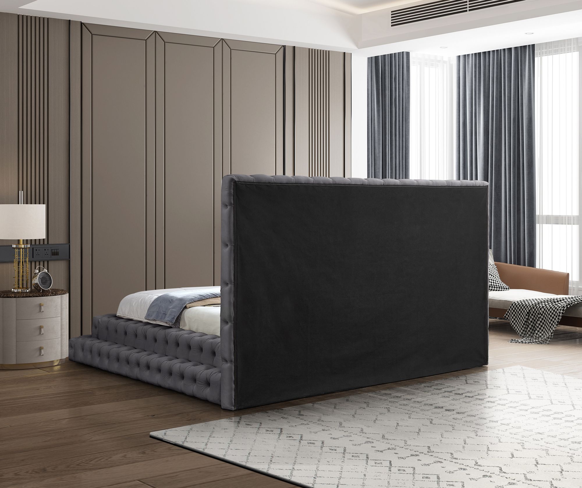 Revel Velvet King Size Bed