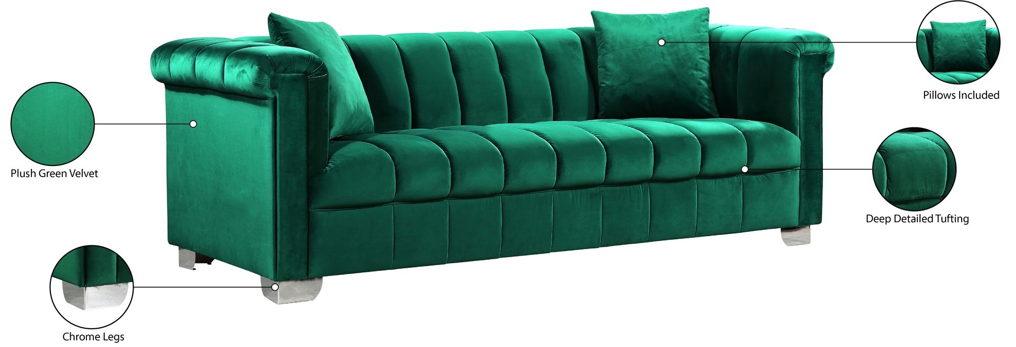 Kayla Velvet Sofa