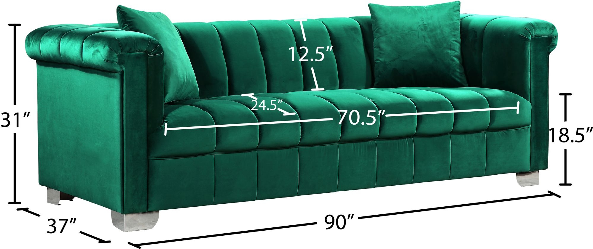 Kayla Velvet Sofa