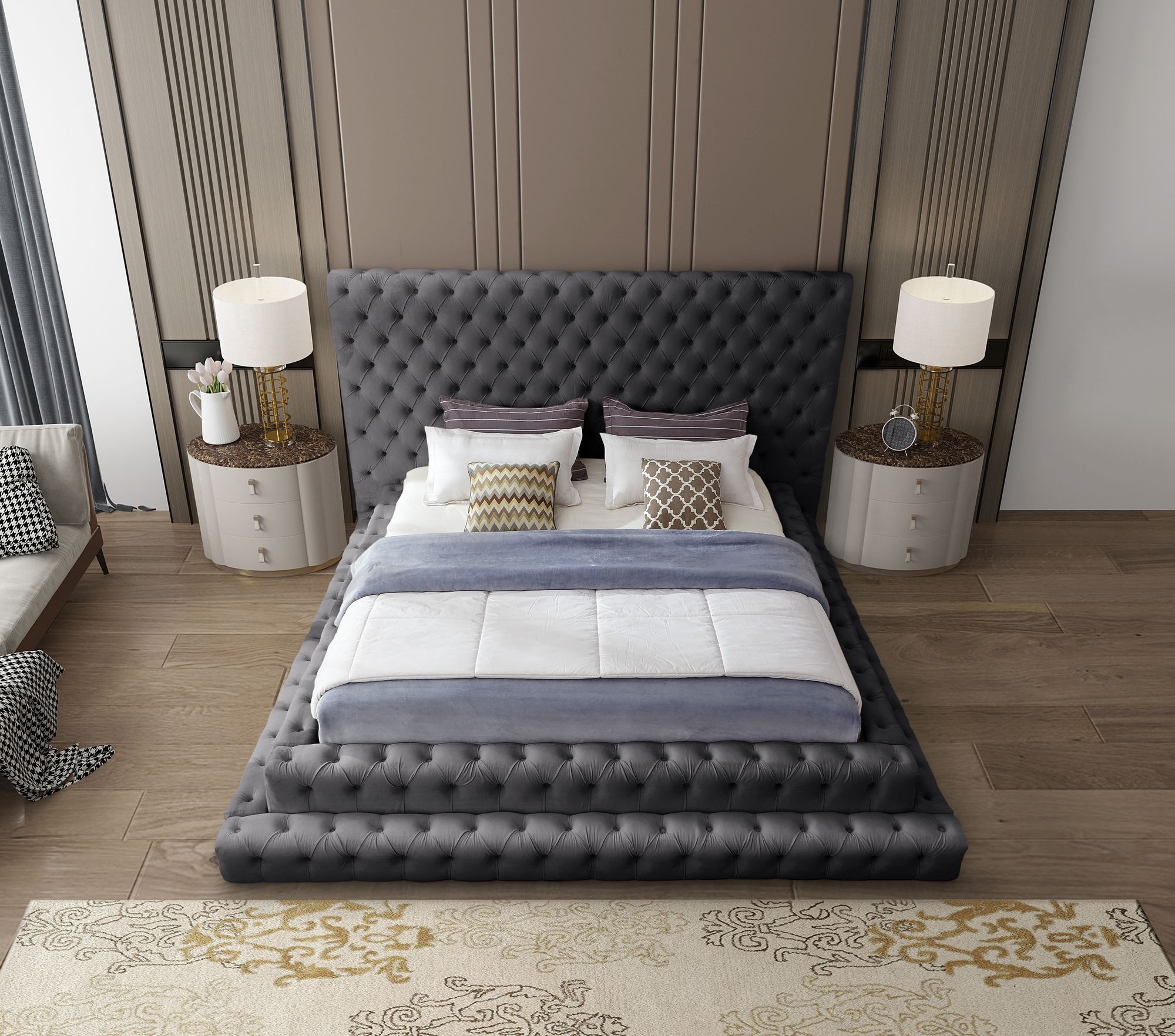Revel Velvet Bed