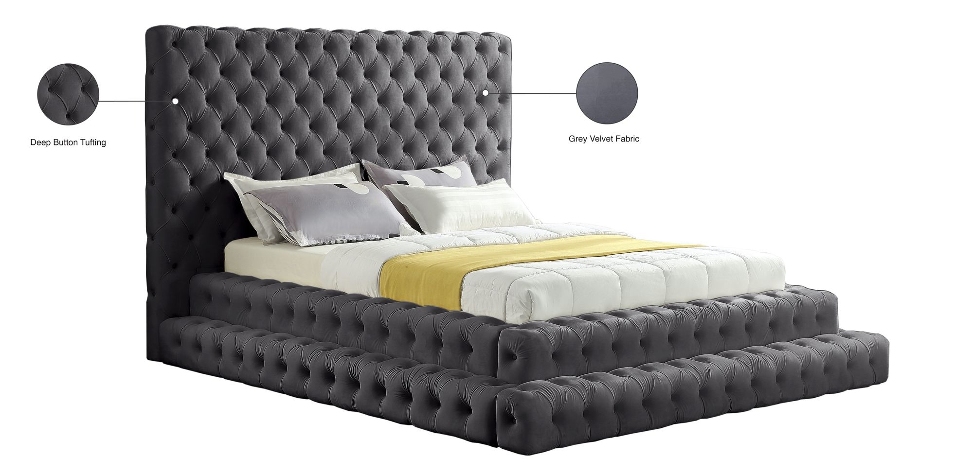 Revel Velvet Bed