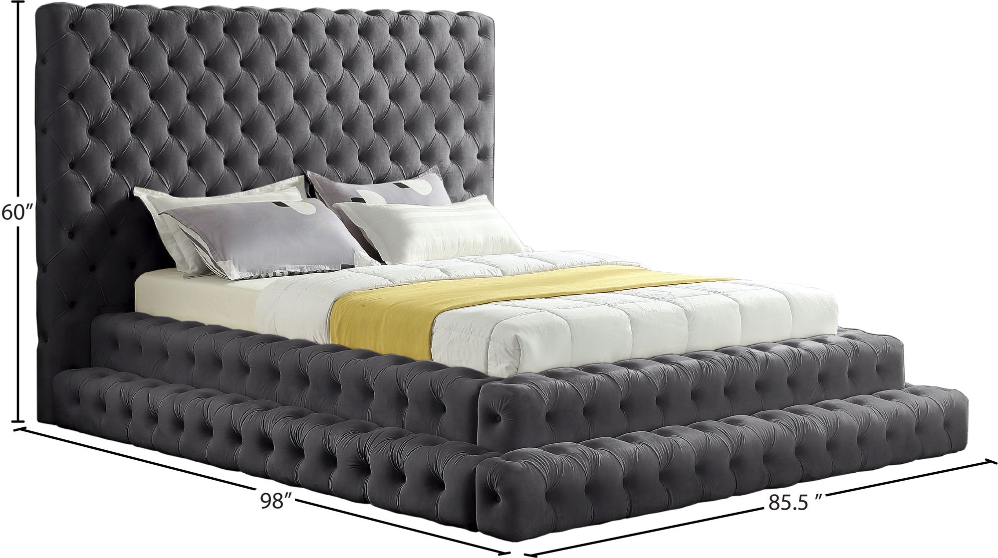 Revel Velvet Bed