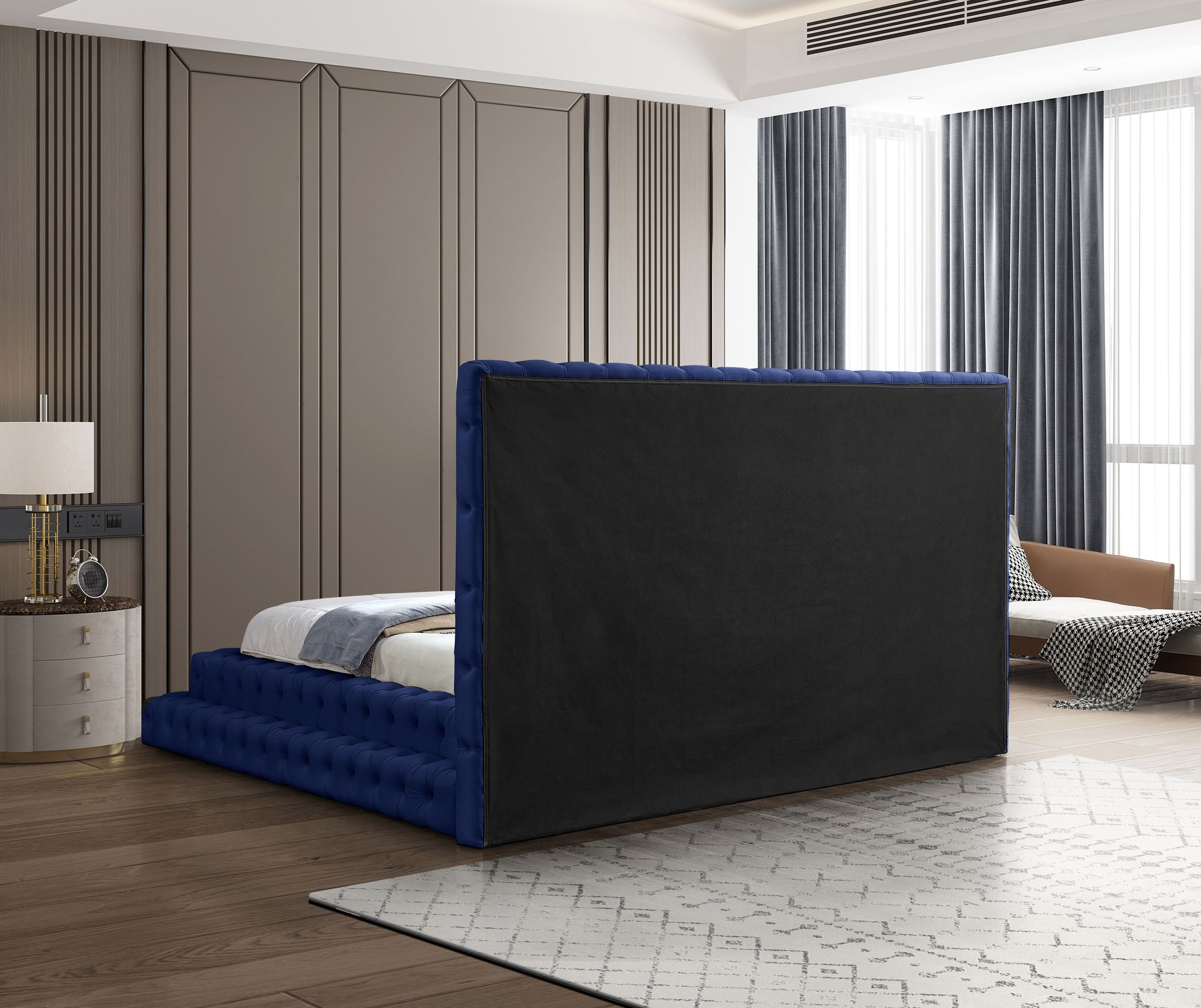 Revel Velvet King Size Bed