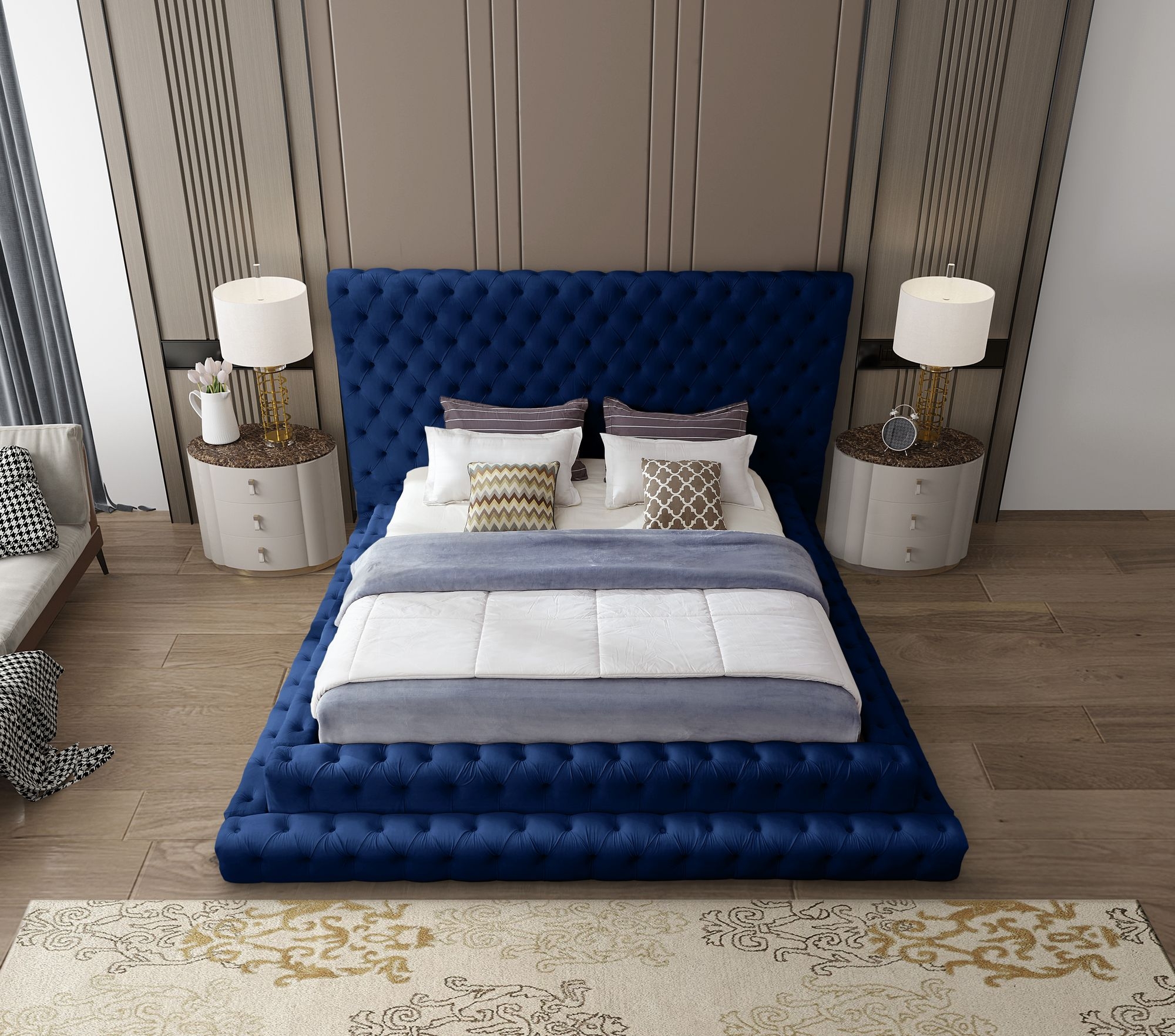 Revel Velvet Bed