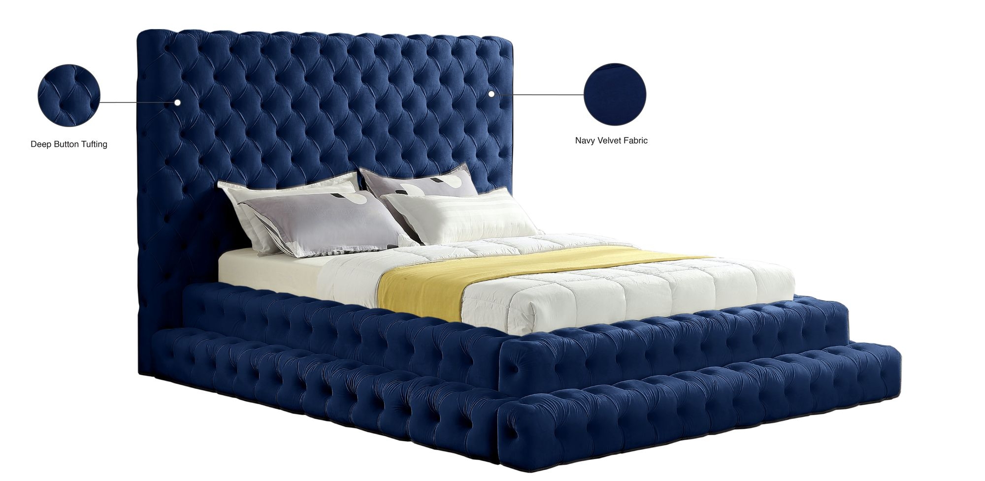 Revel Velvet Bed