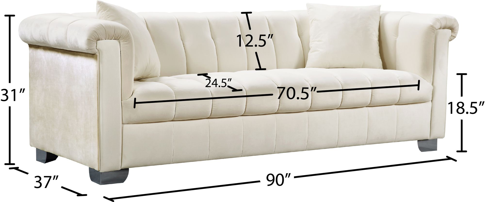 Kayla Velvet Sofa