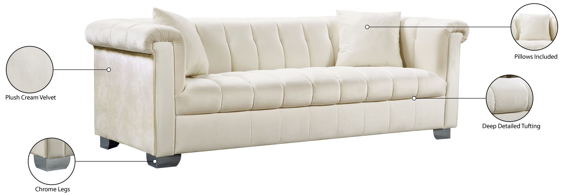 Kayla Velvet Sofa