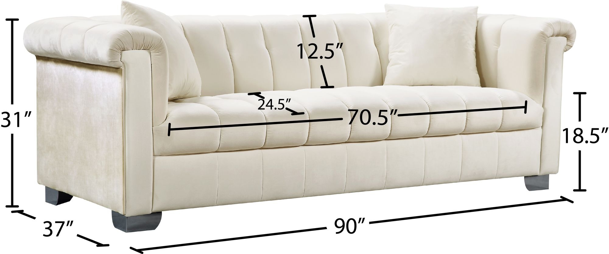 Kayla Velvet Sofa