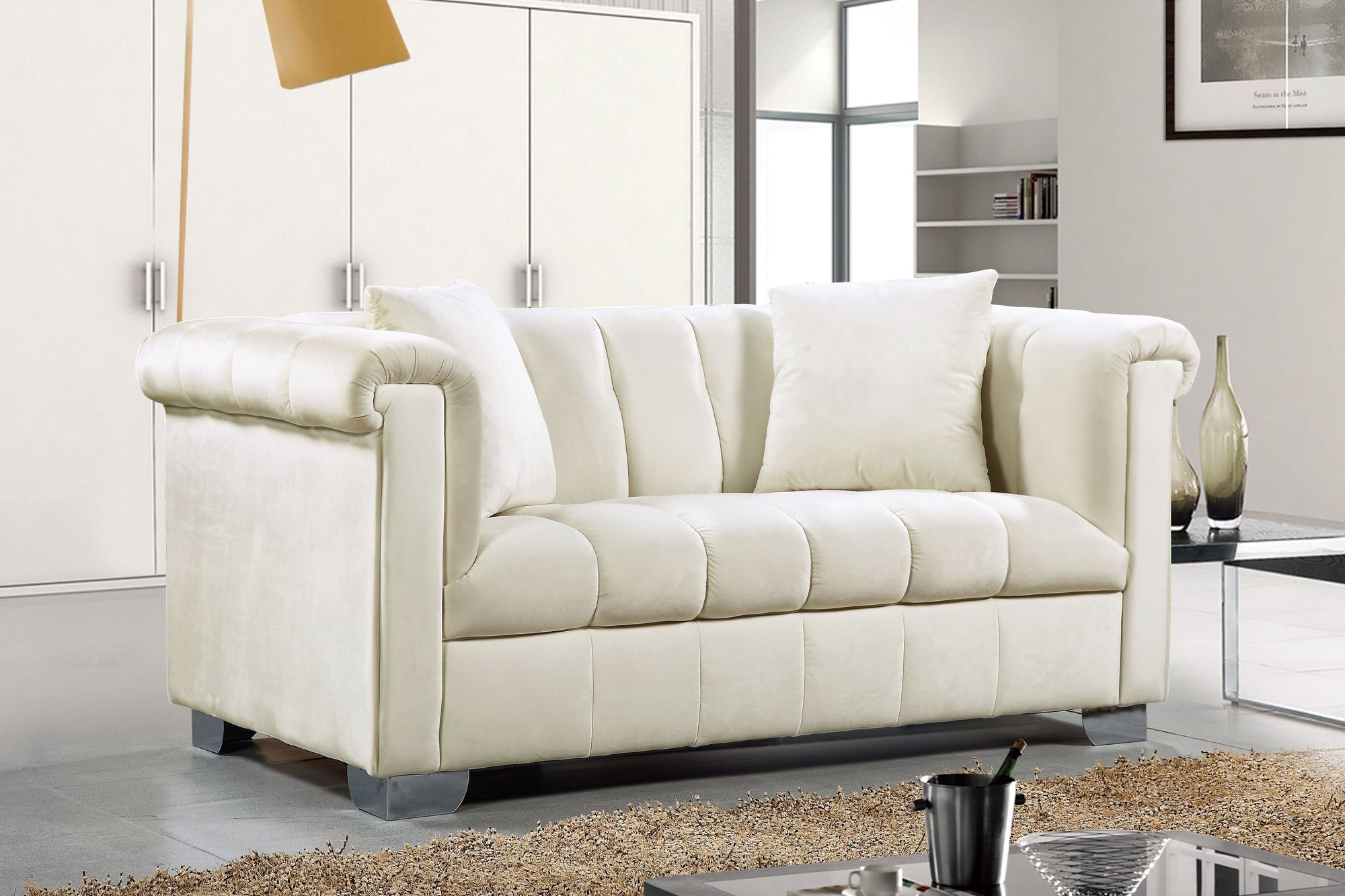 Kayla Velvet Loveseat